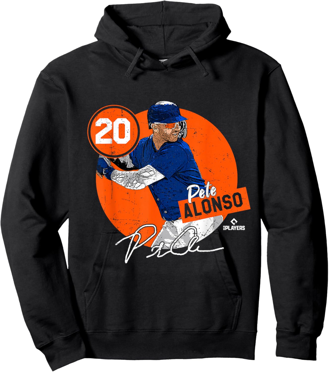 Pete Alonso | New York Baseball MLB Player | MLBPALO3002-S Hoodie - Hoodie | Black
