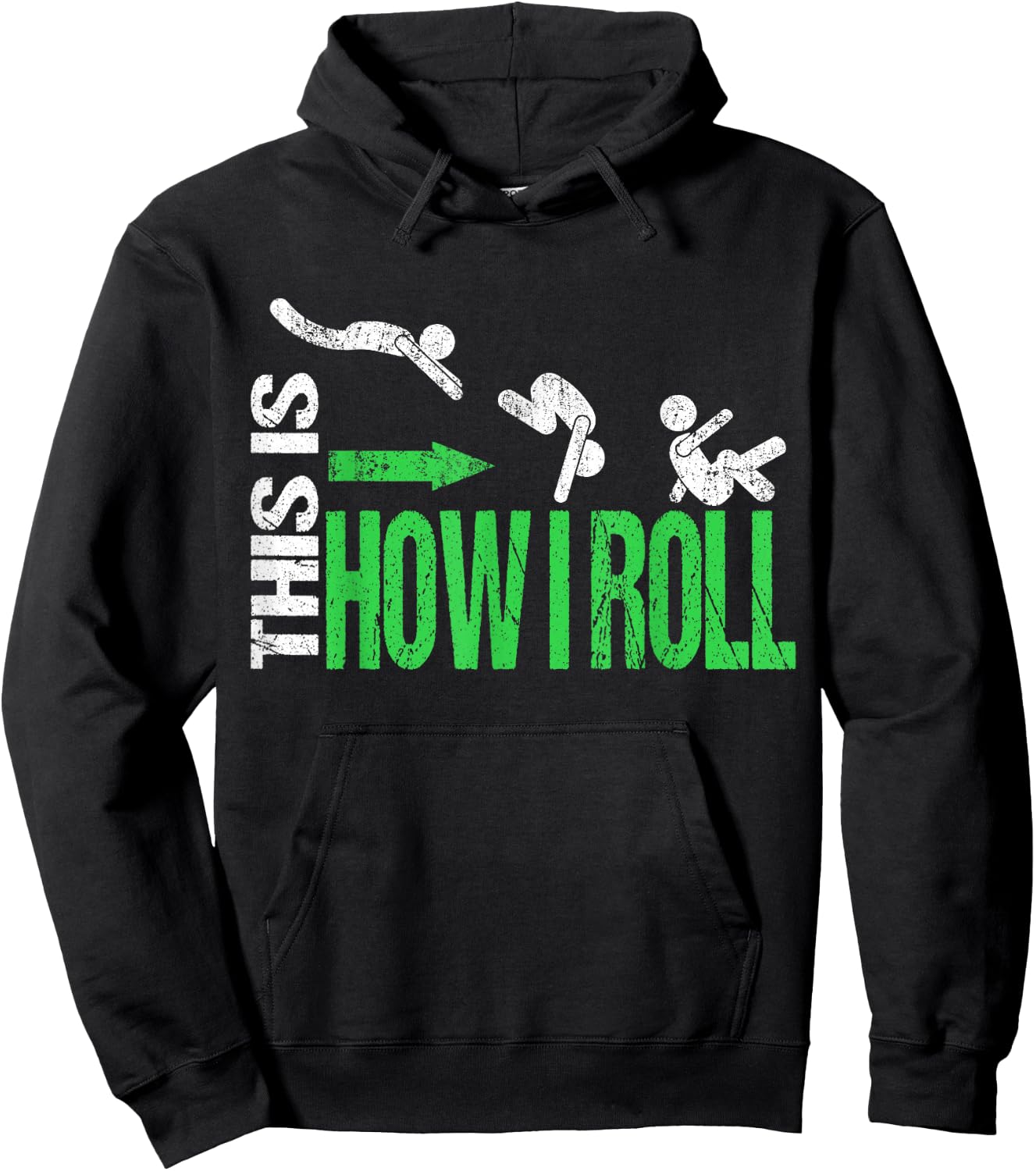 This Is How I Roll Freerunner Pun Cool Parkour Boys Kids Men Hoodie - Hoodie | Black
