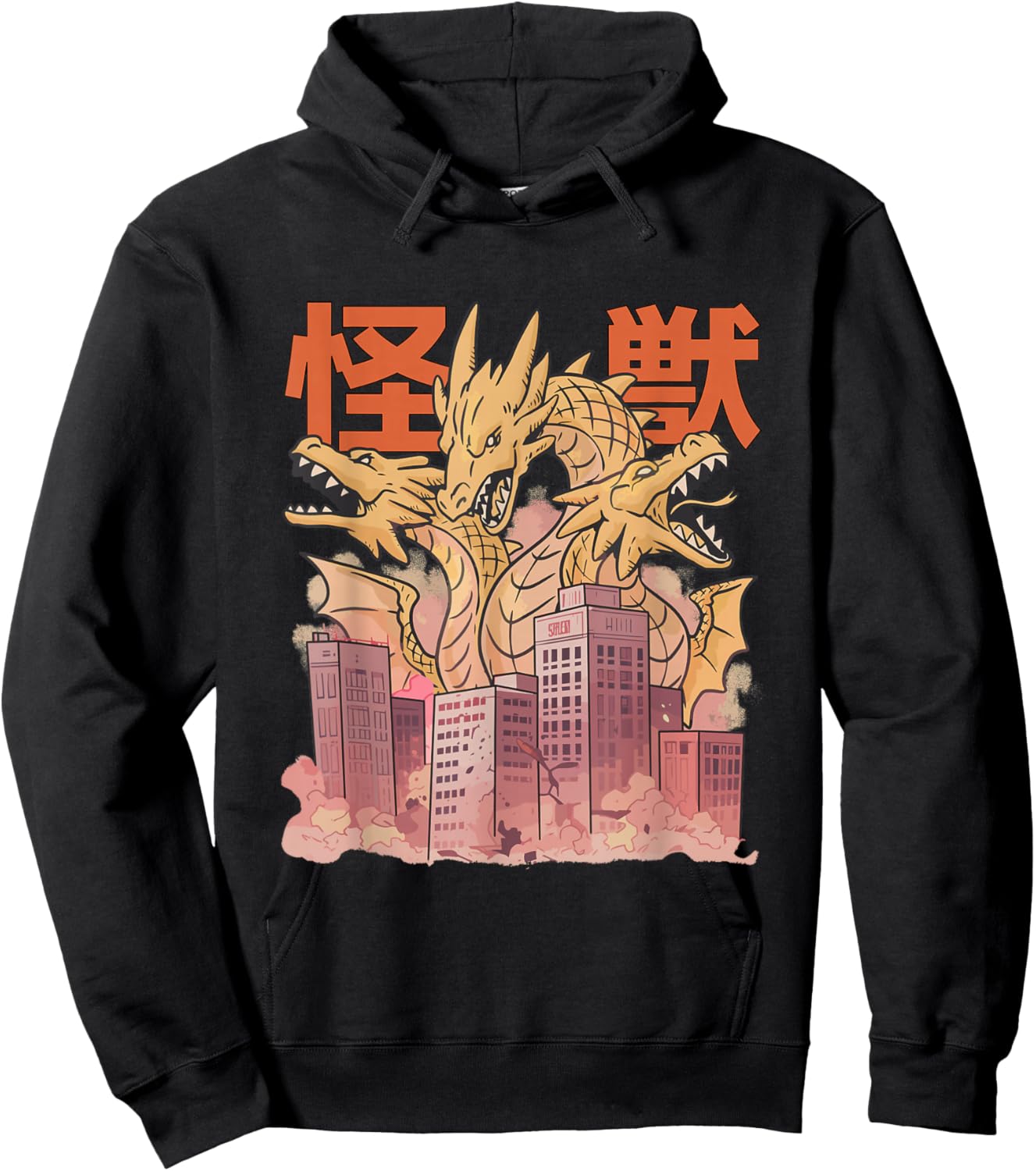 Dragon Ghidorah Japanese Hoodie - Hoodie | Black