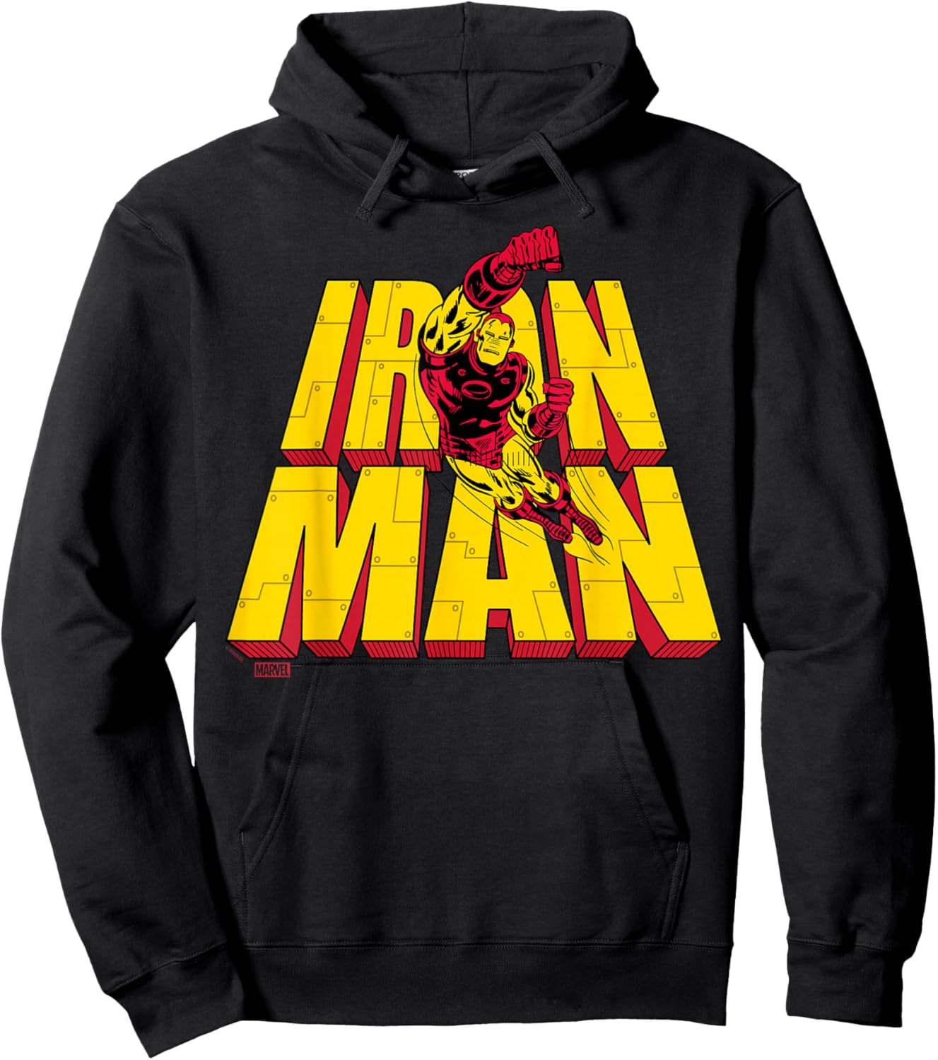 Iron Man - Stacked Hoodie - Hoodie | Black