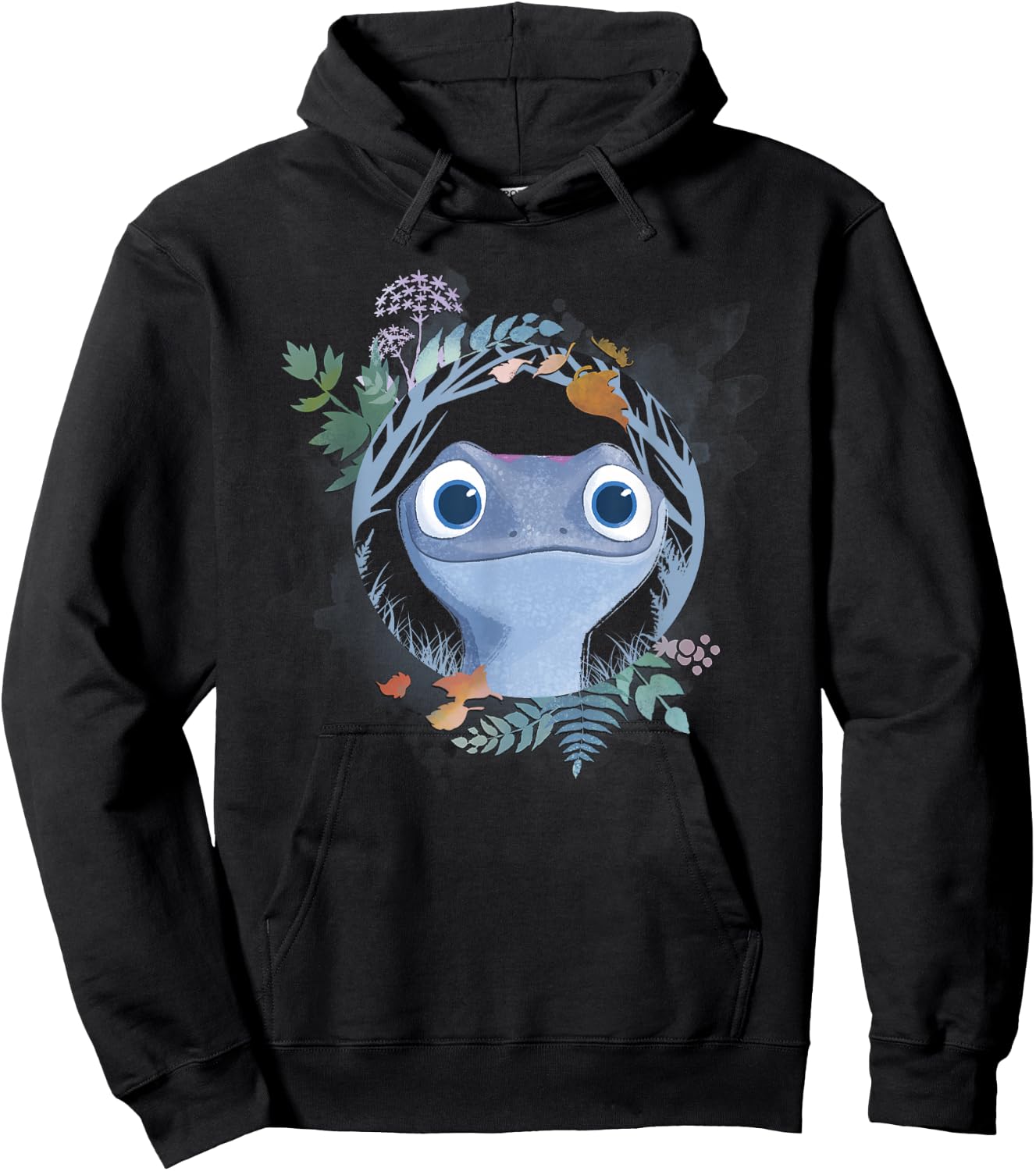 Disney Frozen 2 Bruni The Salamander Watercolor Portrait Hoodie - Hoodie | Black