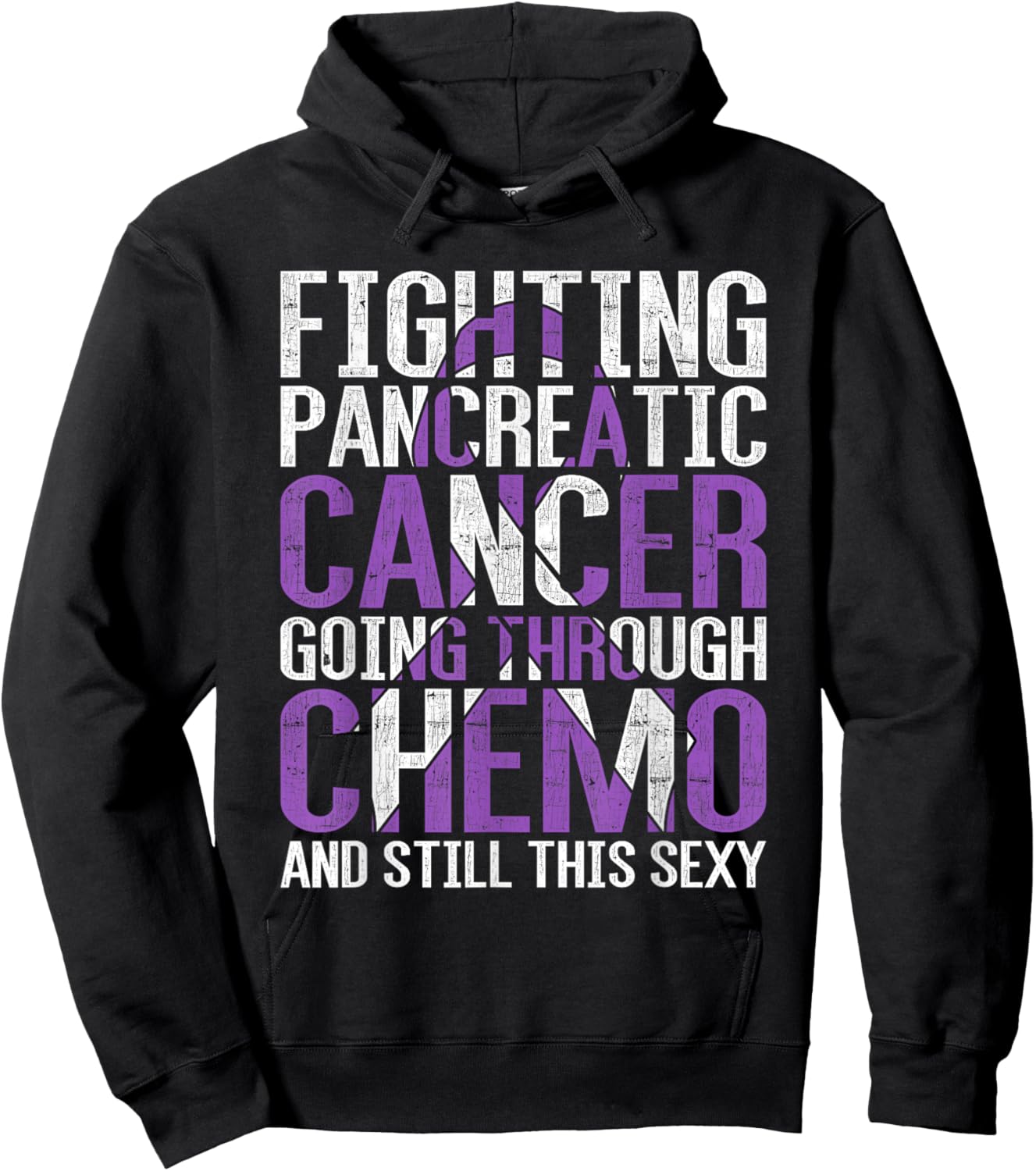 Funny Pancreatic Cancer Fighter Gift Pancreatic Cancer Hoodie - Hoodie | Black
