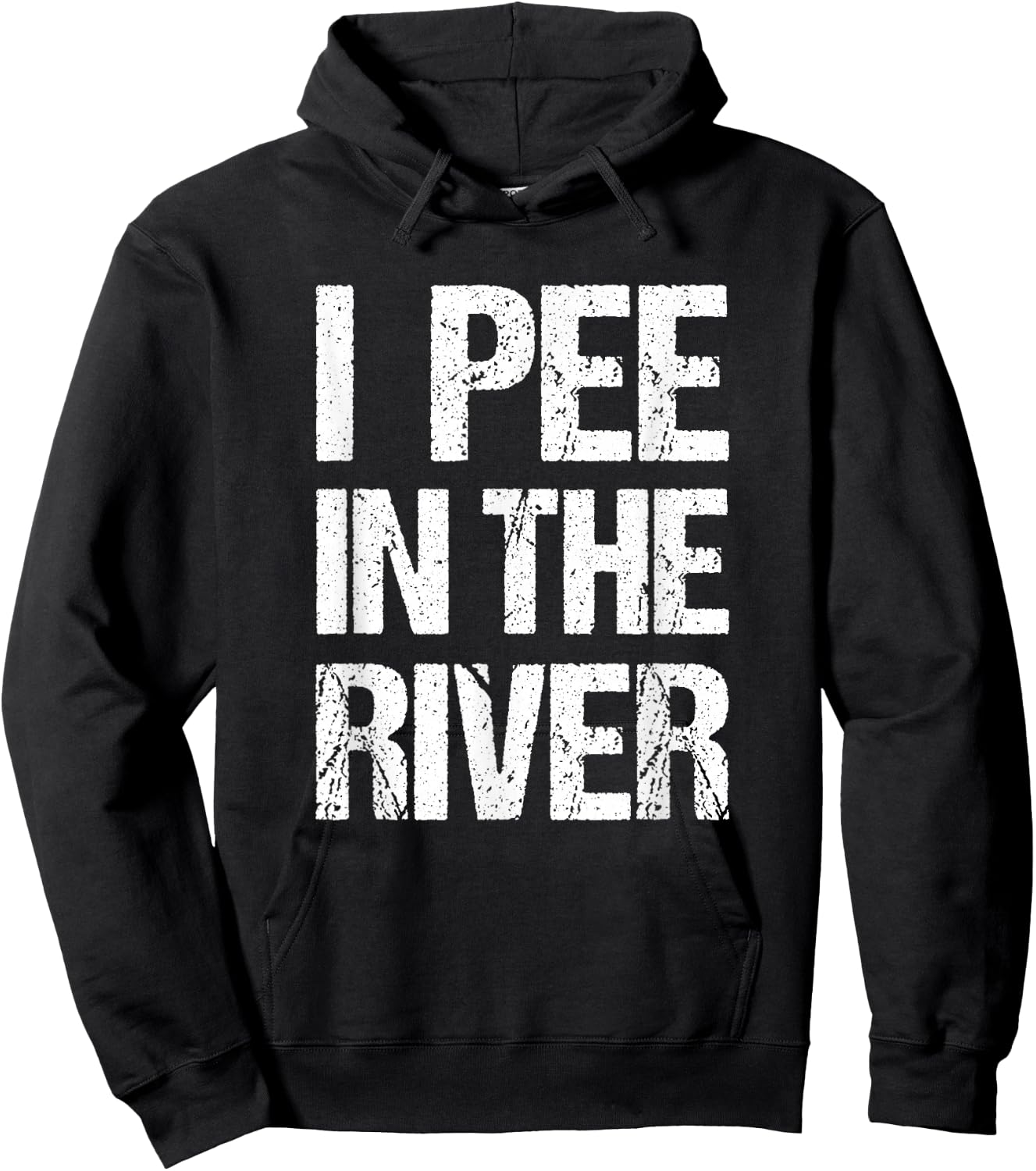 I Pee In The River Funny Summer Tubing Floating Hoodie - Hoodie | Black