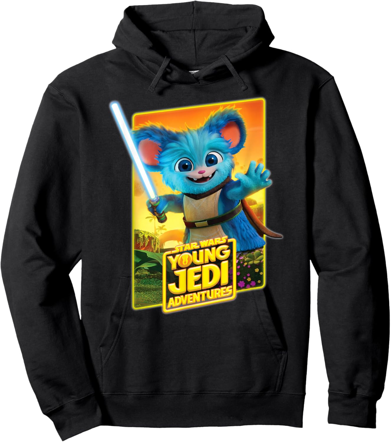 Star Wars Young Jedi Adventures Nubs Poster Art Hoodie - Hoodie | Black