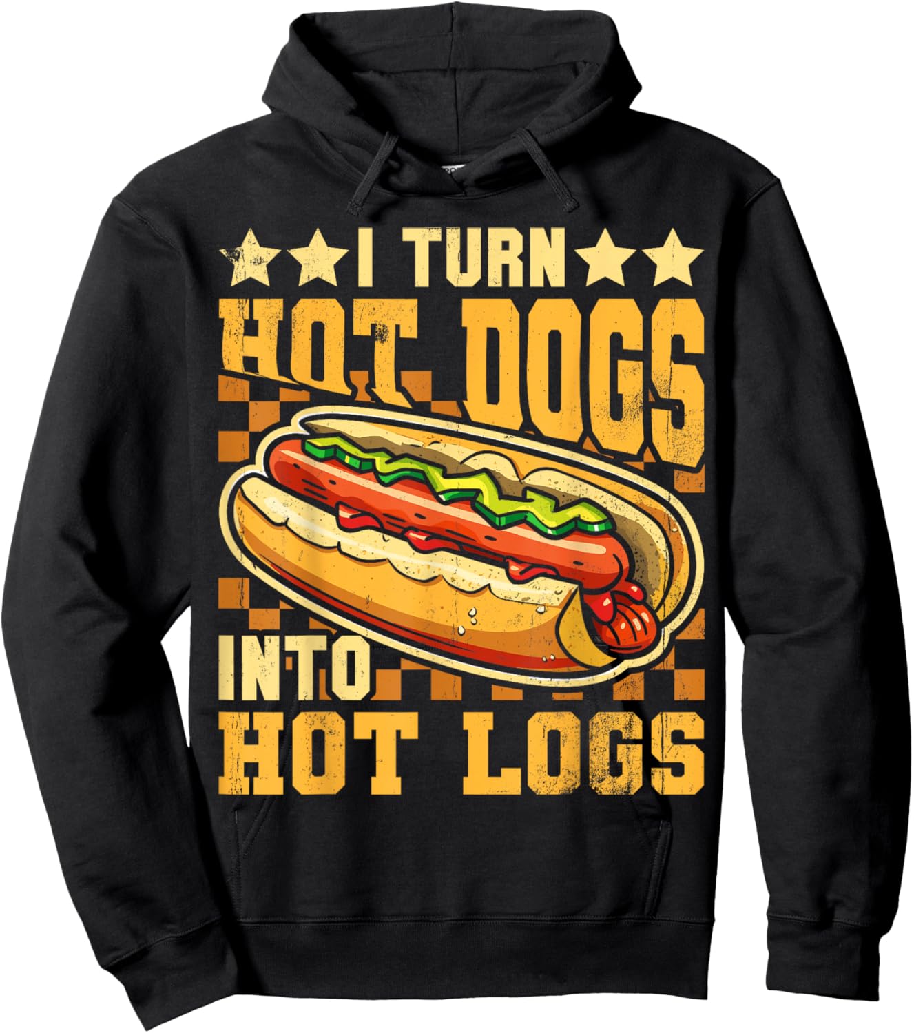 I Turn Hot Dogs into Hot Logs Funny Sausage BBQ Food Lover Hoodie - Hoodie | Black
