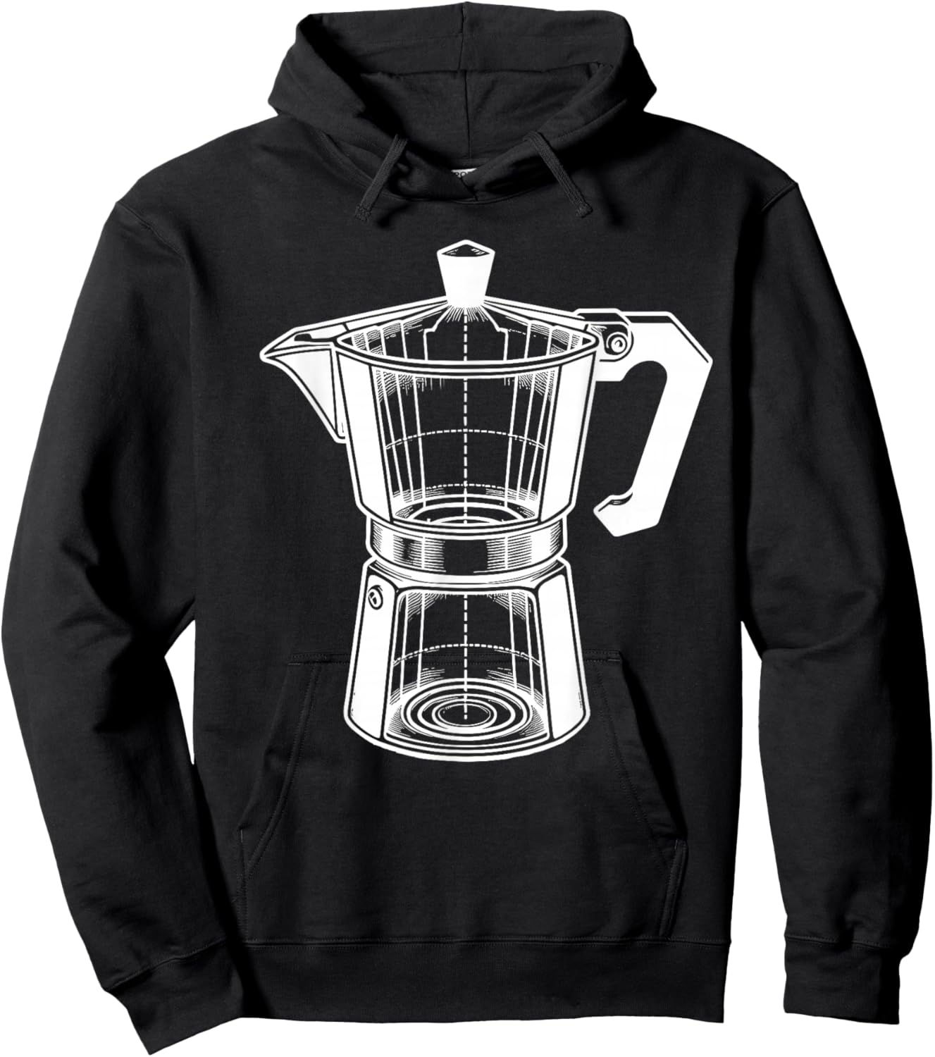 Moka Pot Vintage Coffee Maker Espresso Lovers Hoodie - Hoodie | Black