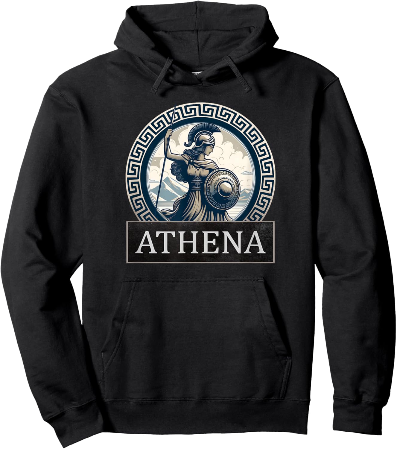 Athena Ancient Greek Goddess Hoodie - Hoodie | Black