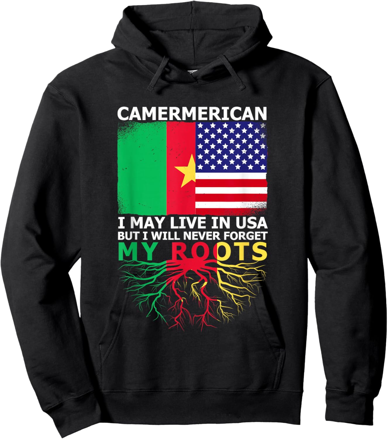 Cameroonian pride of Cameroon Origin Hoodie - Hoodie | Black