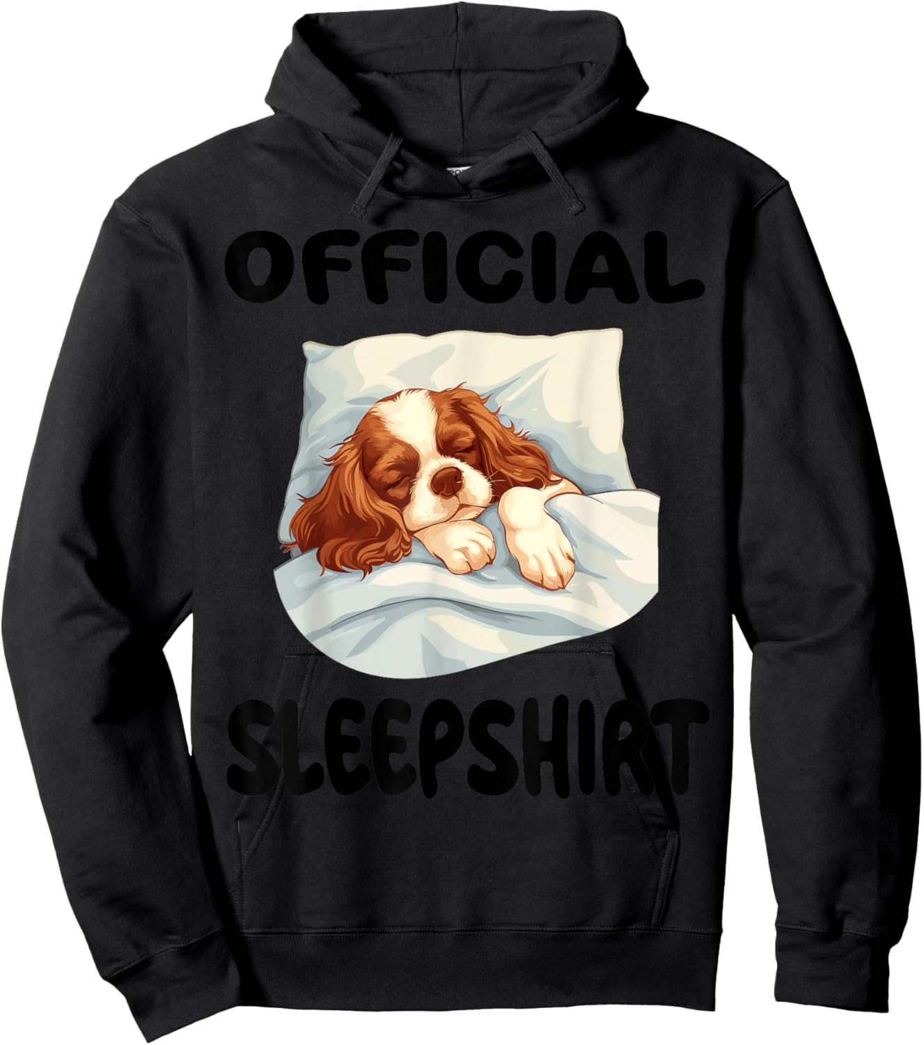 Cavalier King Charles Spaniel Dog Official Sleepshirt Pajama Hoodie - Hoodie | Black