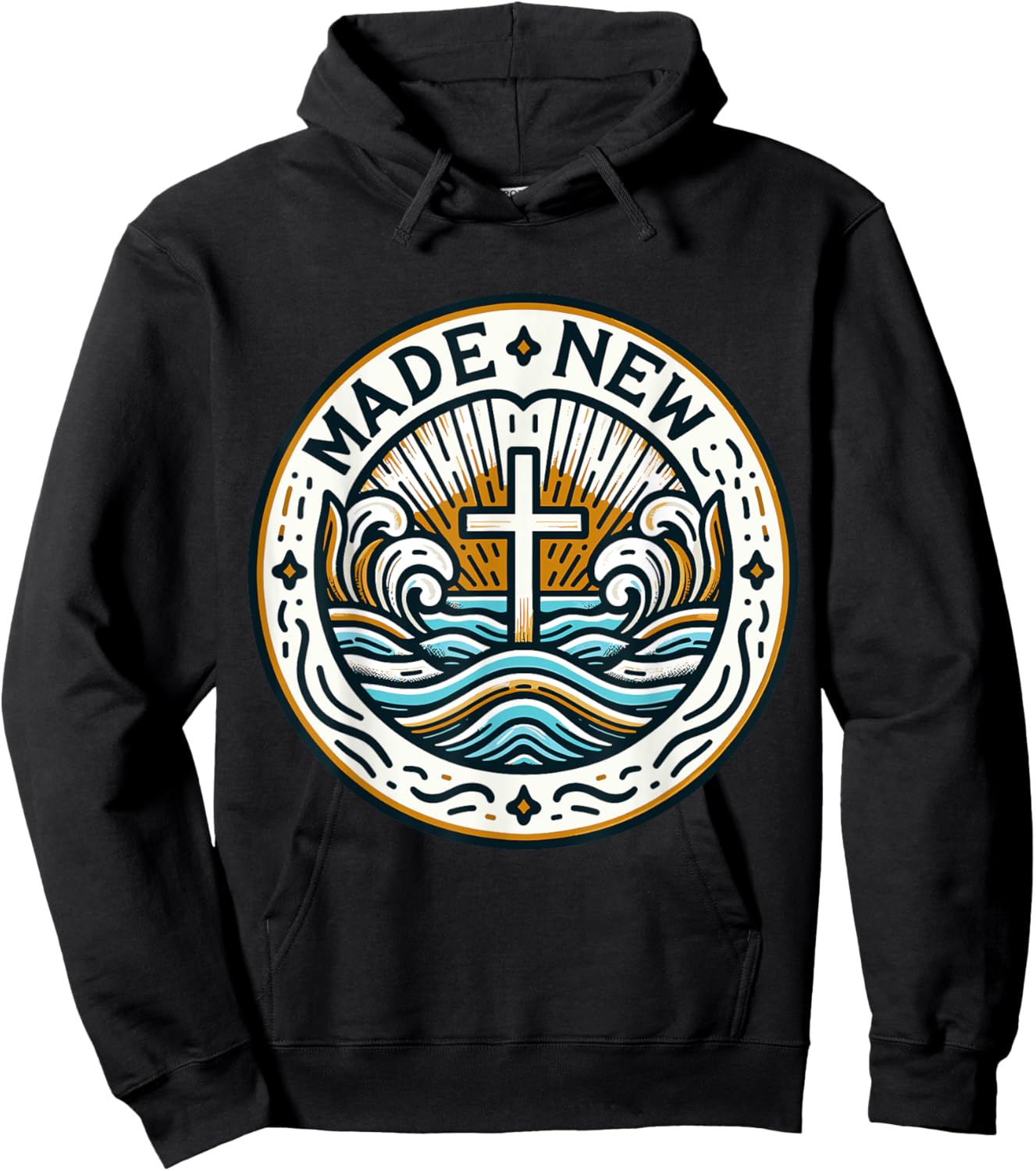 Baptism Made New Baptized Hoodie - Hoodie | Black