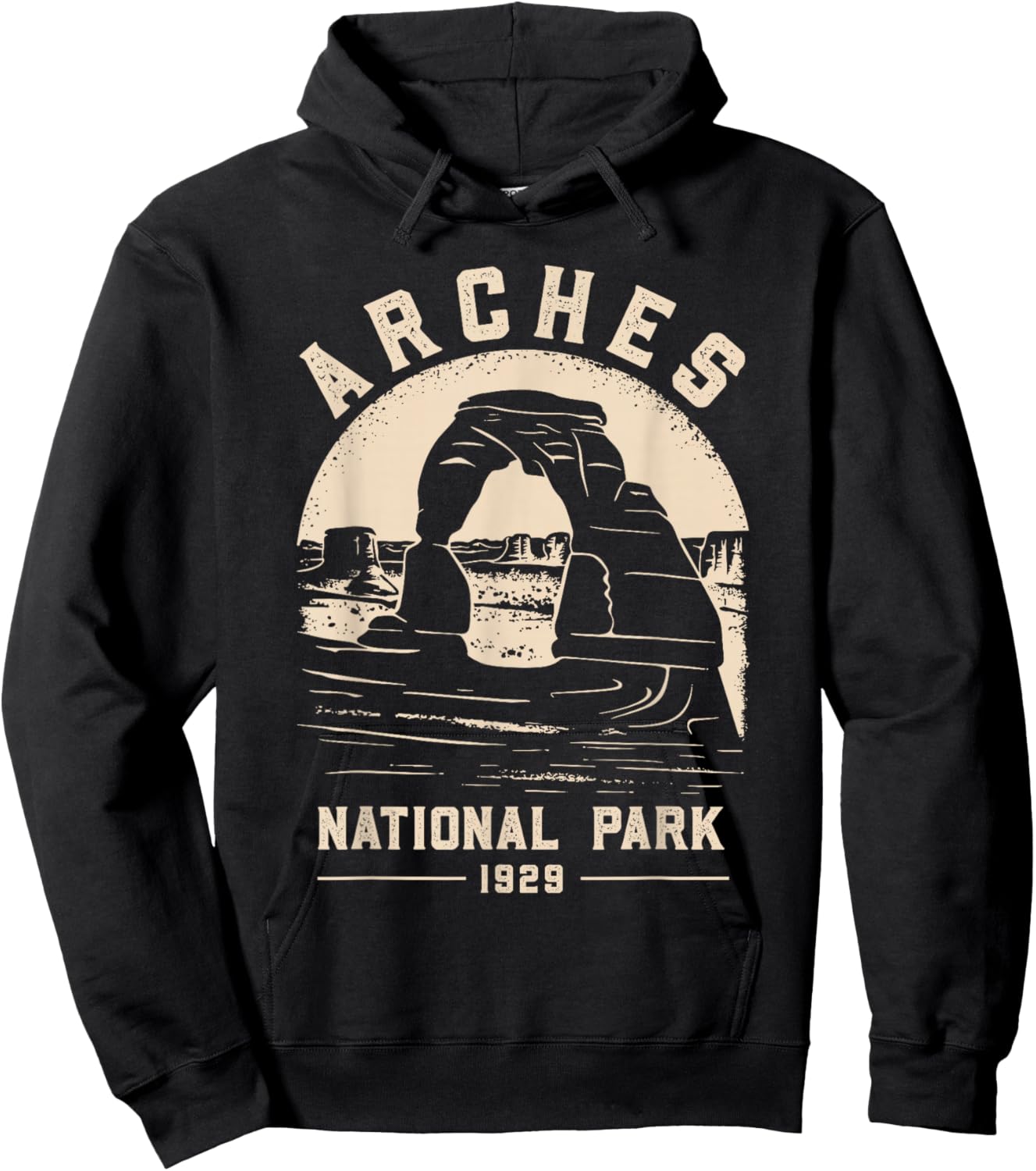 Arches National Park Vacation Travel Souvenir Hoodie - Hoodie | Black