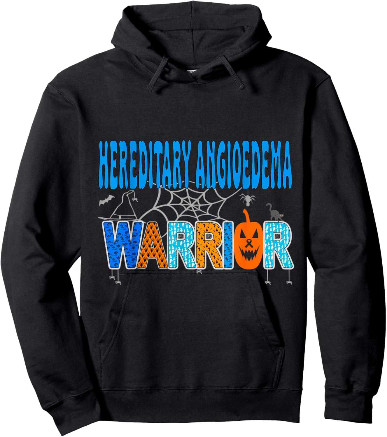 Hereditary Angioedema awareness for halloween Hoodie - Hoodie | Black