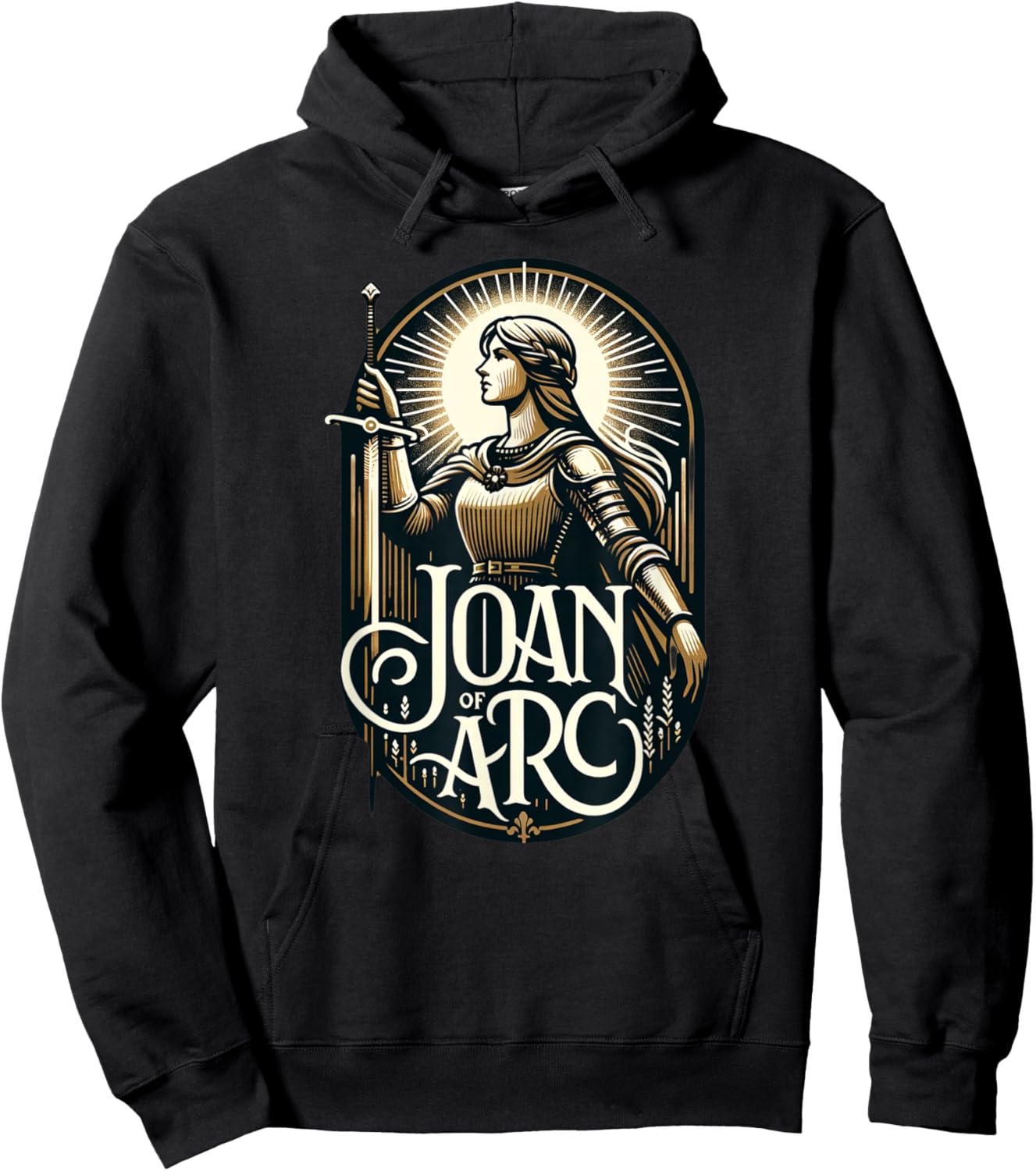 Saint Joan of Arc Catholic Hoodie - Hoodie | Black