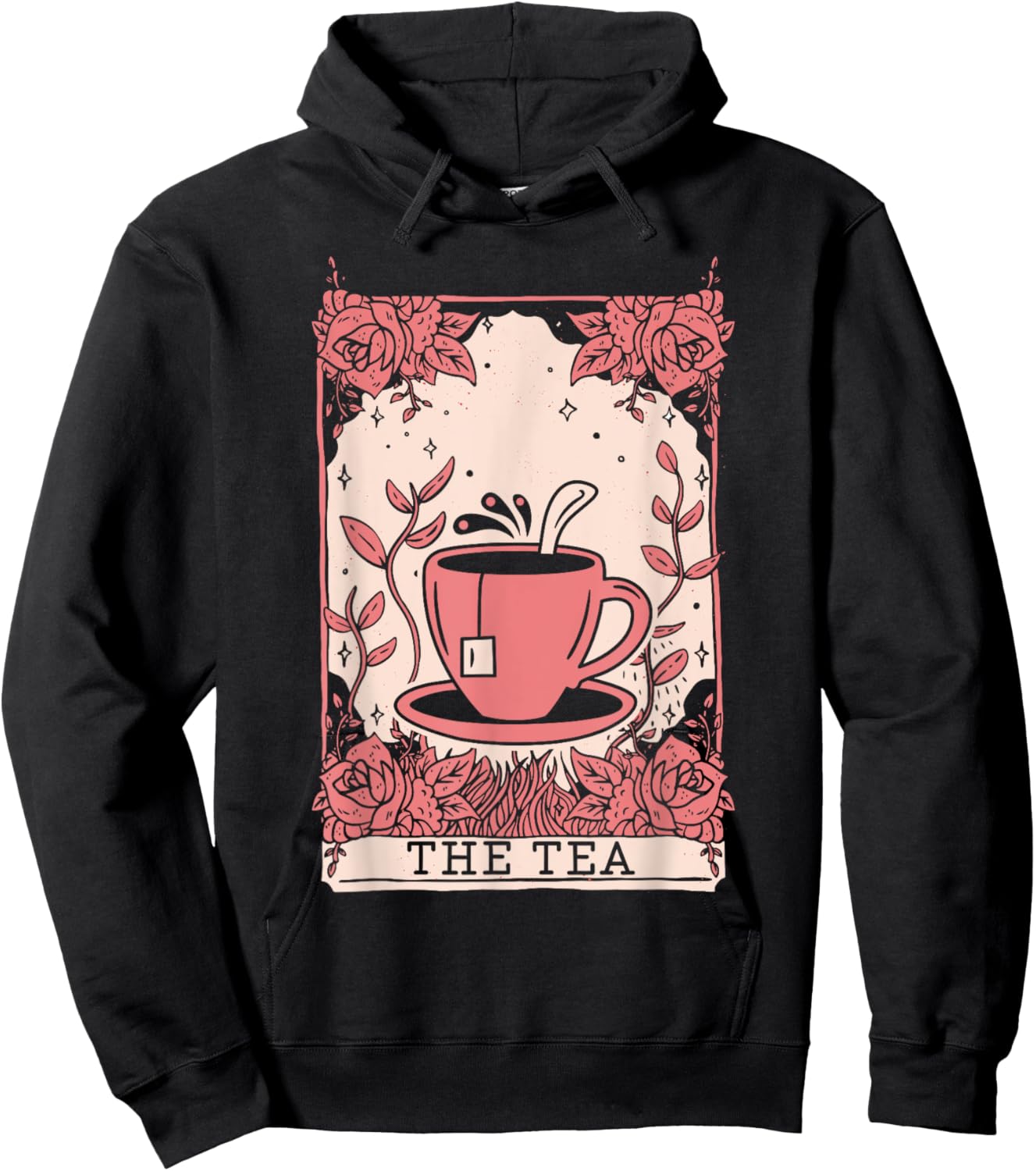 The Tea Drinker Tarot Card Reading Occult Dark Magic Hoodie - Hoodie | Black
