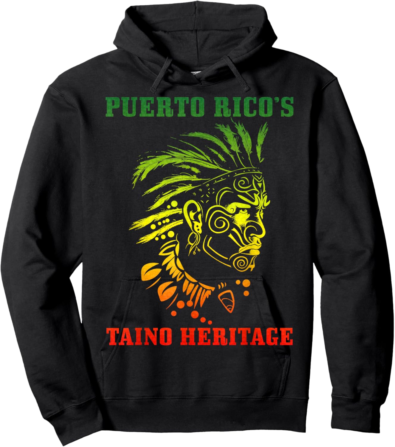 Taino Warrior Boriken Hoodie - Hoodie | Black