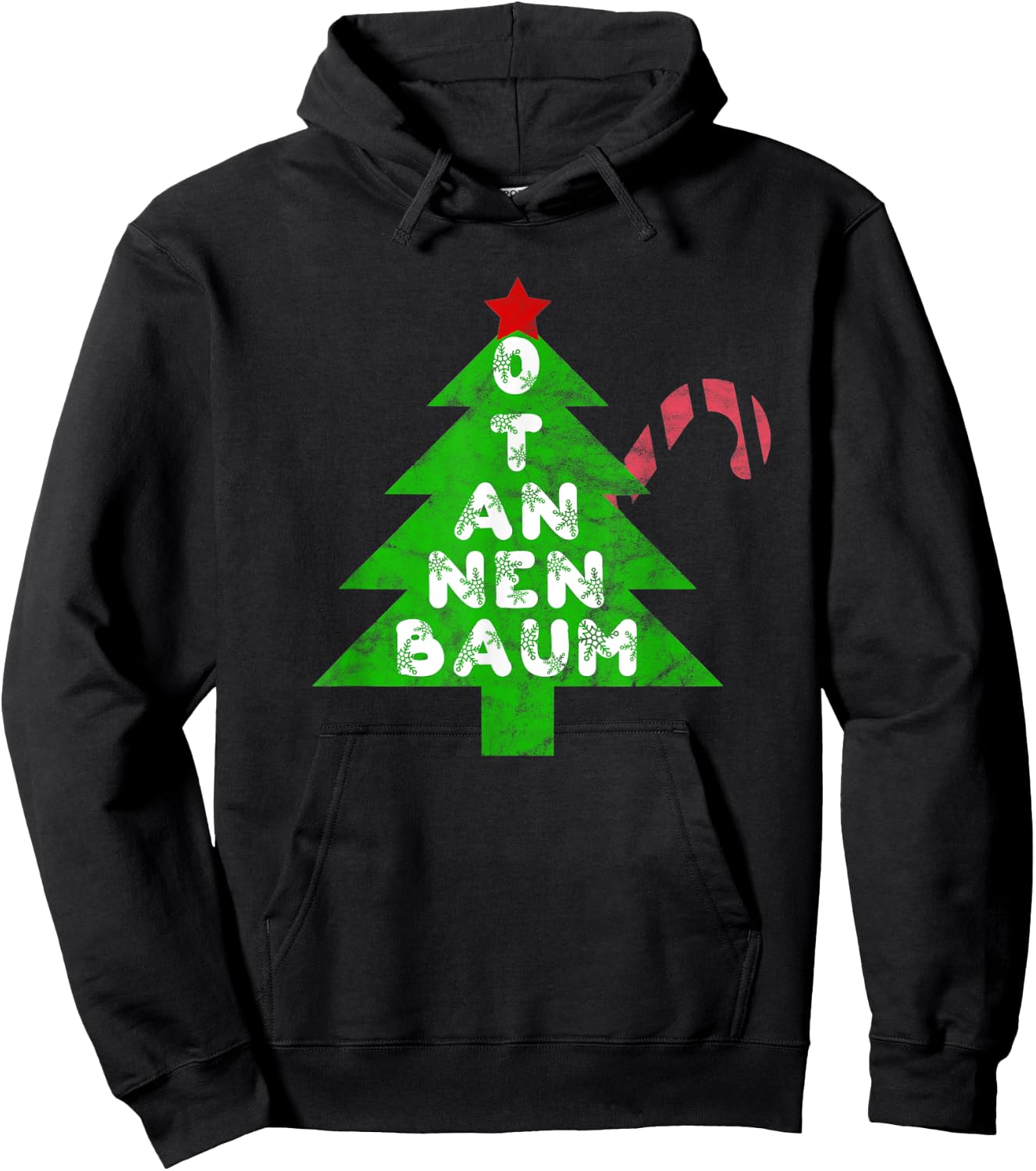 O Tannenbaum Christmas Song Xmas Tree Hoodie - Hoodie | Black
