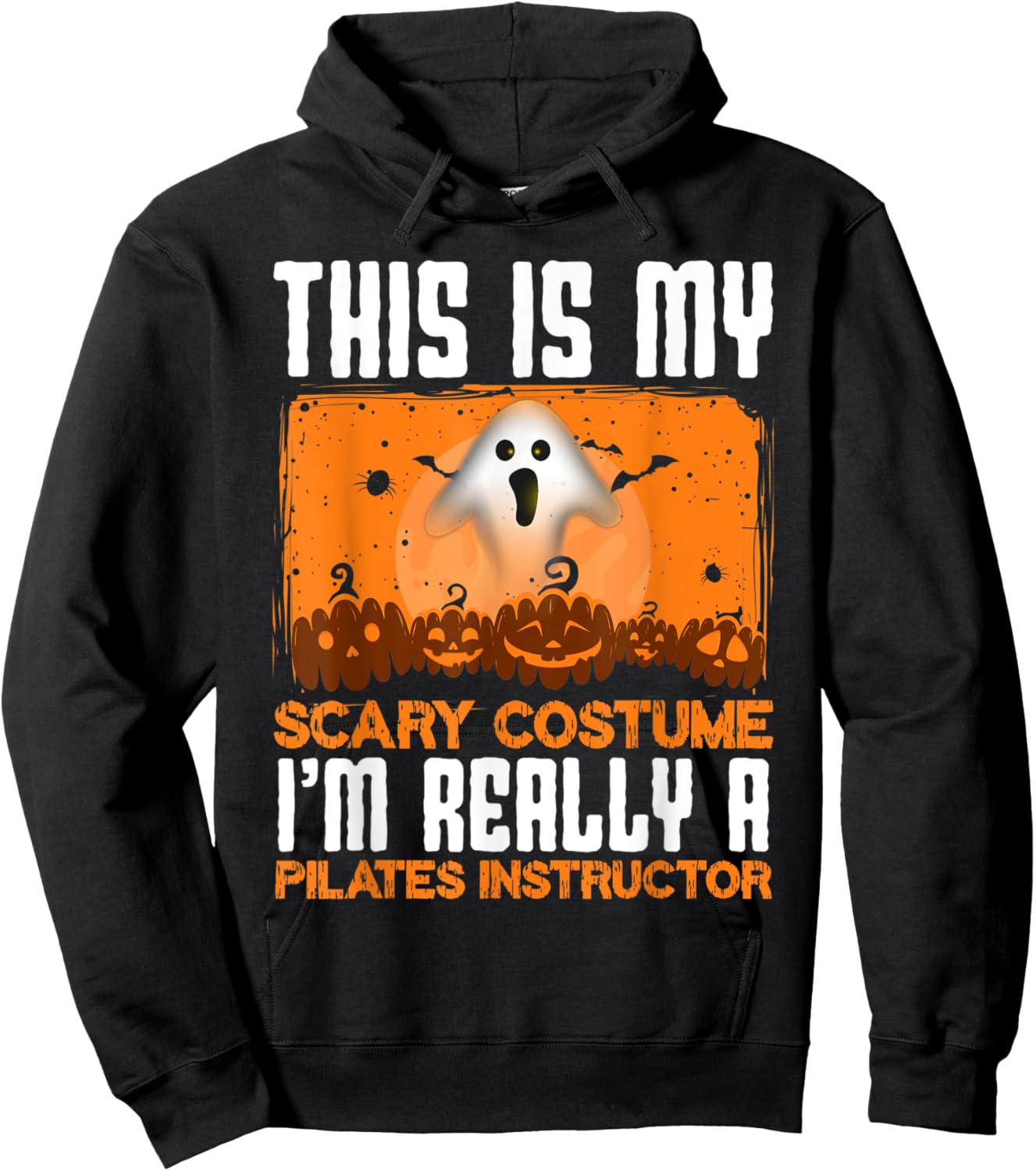 This Is My Scary Costume I'm Really A Pilates Instructor Hoodie - Hoodie | Black