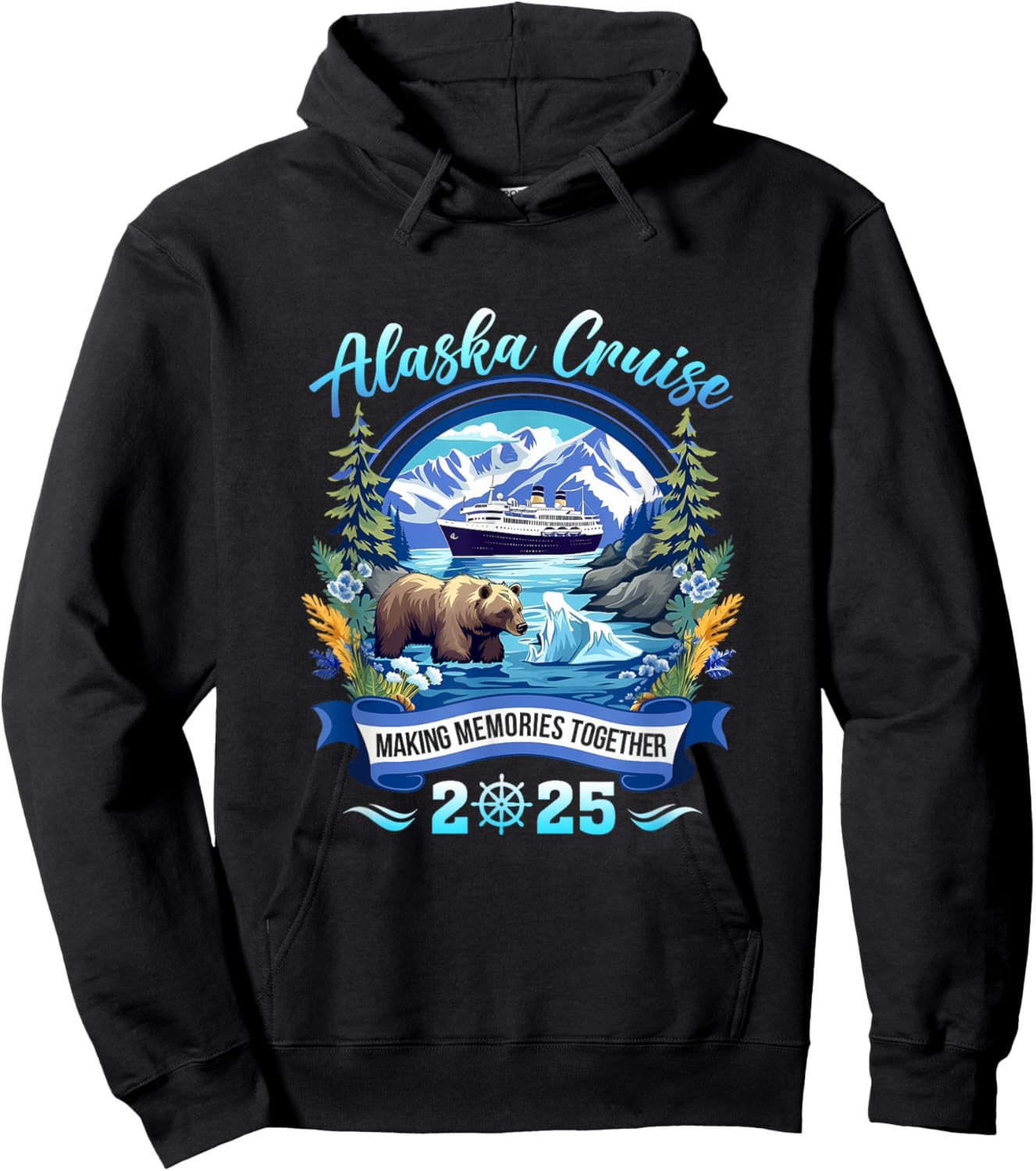 Matching Family Friends And Group Alaskan Alaska Cruise 2025 Hoodie - Hoodie | Black