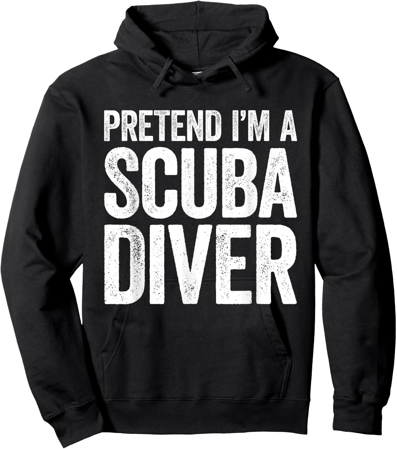 Pretend I'm A Scuba Diver Shirt Adult Kids Men Women Costume Hoodie - Hoodie | Black
