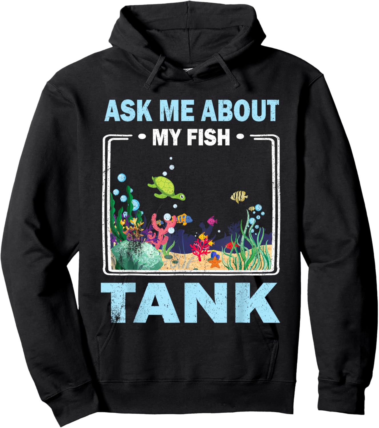 Retro Vintage Ask Me About My Fish Tank Fish Pool Lover Men Hoodie - Hoodie | Black