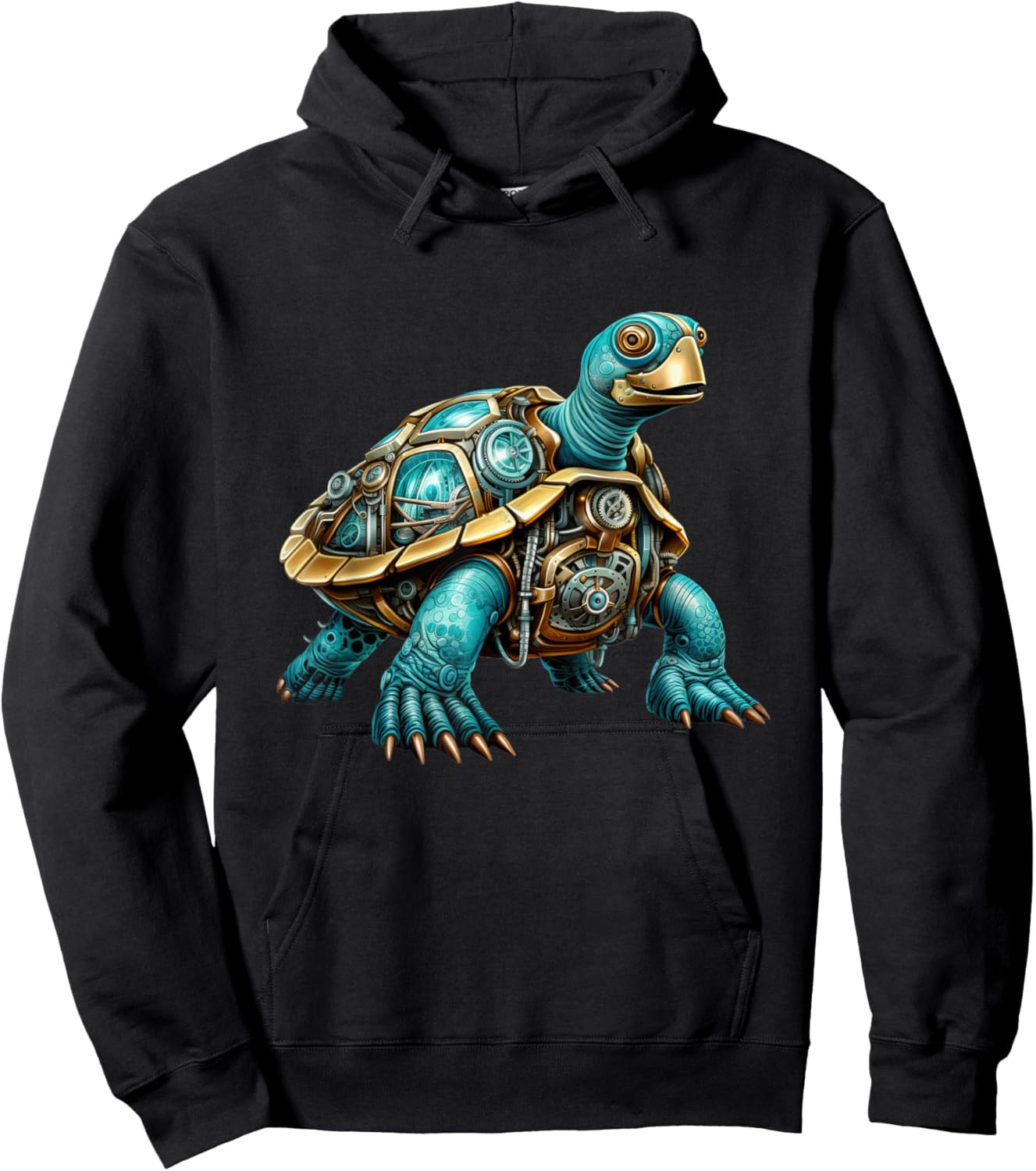 Steampunk Sea Animal Turtle Lover Vintage Tortoise Hoodie - Hoodie | Black