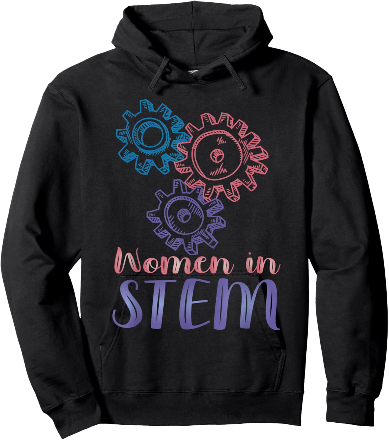 Women in STEM Steminist Female Scientist Engineer Woman Hoodie - Hoodie | Black