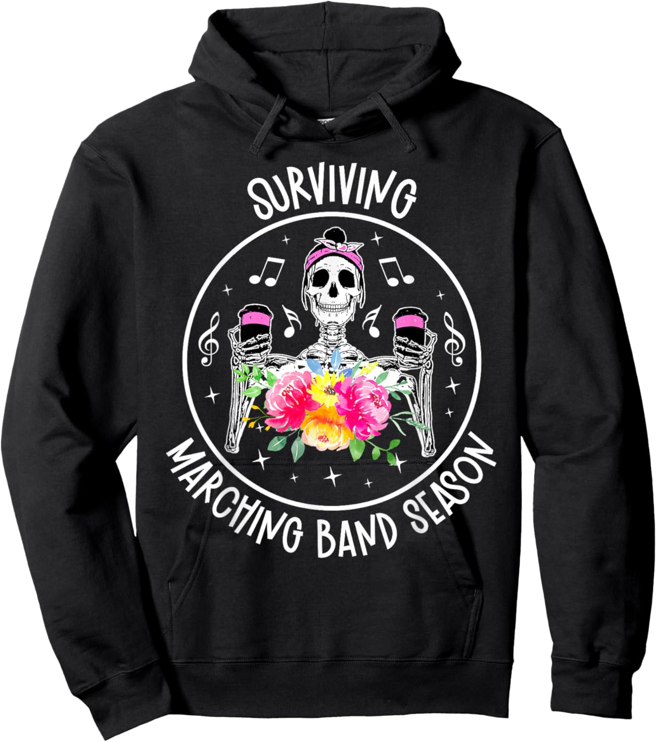 Marching Band Season Marching Band Mom Marching Band Mama Hoodie - Hoodie | Black