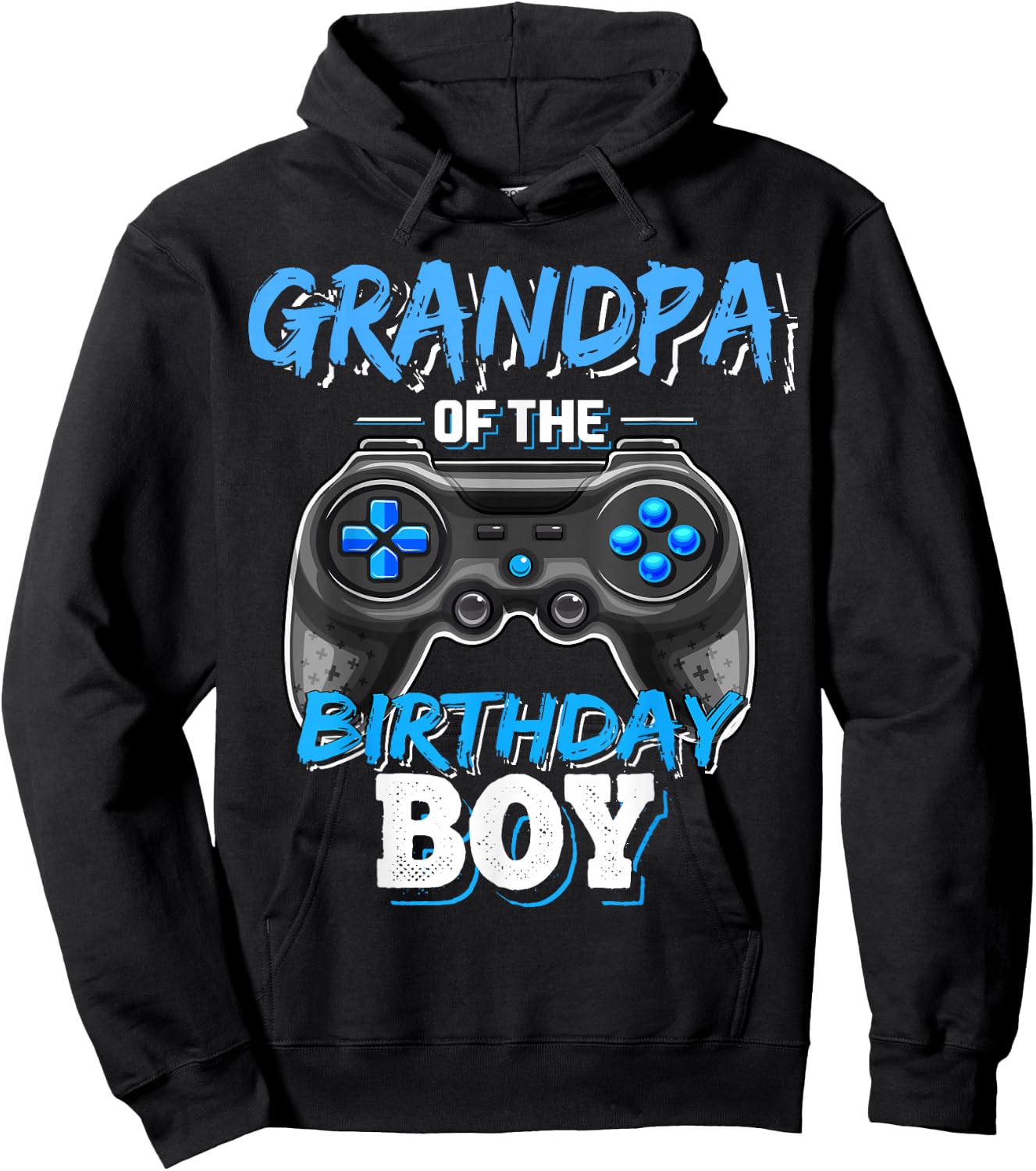 Grandpa of the Birthday Boy Matching Video Game Birthday Hoodie - Hoodie | Black