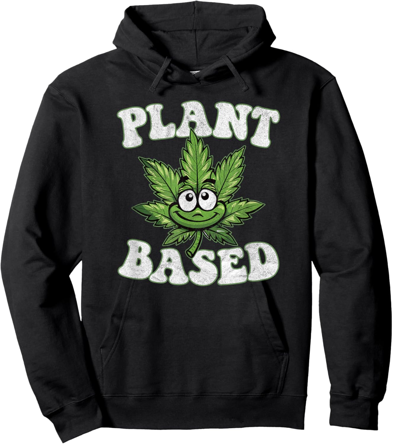 PLANT BASED marijuana pro cannabis hemp farming culture leaf Hoodie - Hoodie | Black