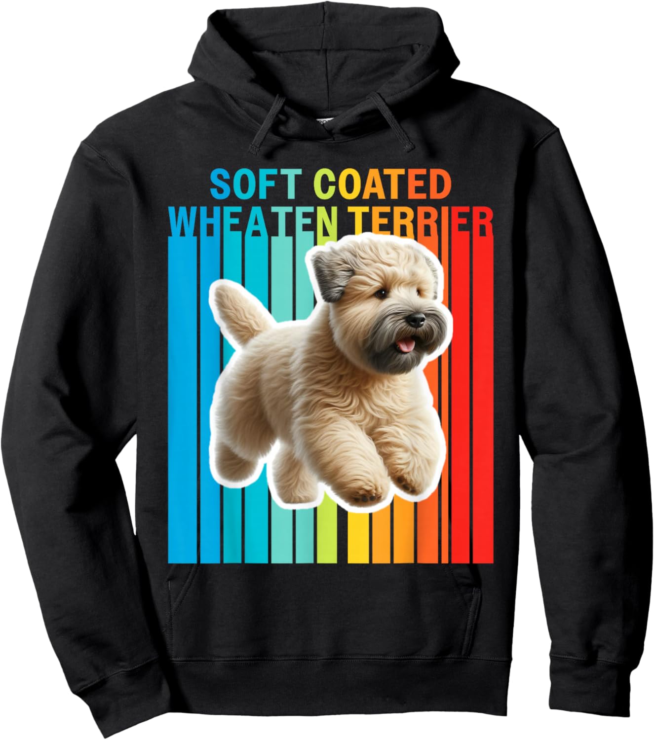 Colorful Soft Coated Wheaten Terrier Hoodie - Hoodie | Black