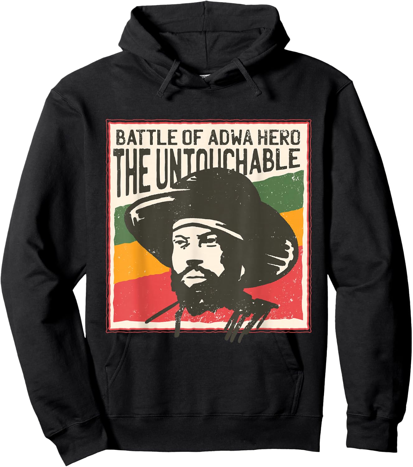 Menelik Emperor of Ethiopia Hoodie - Hoodie | Black