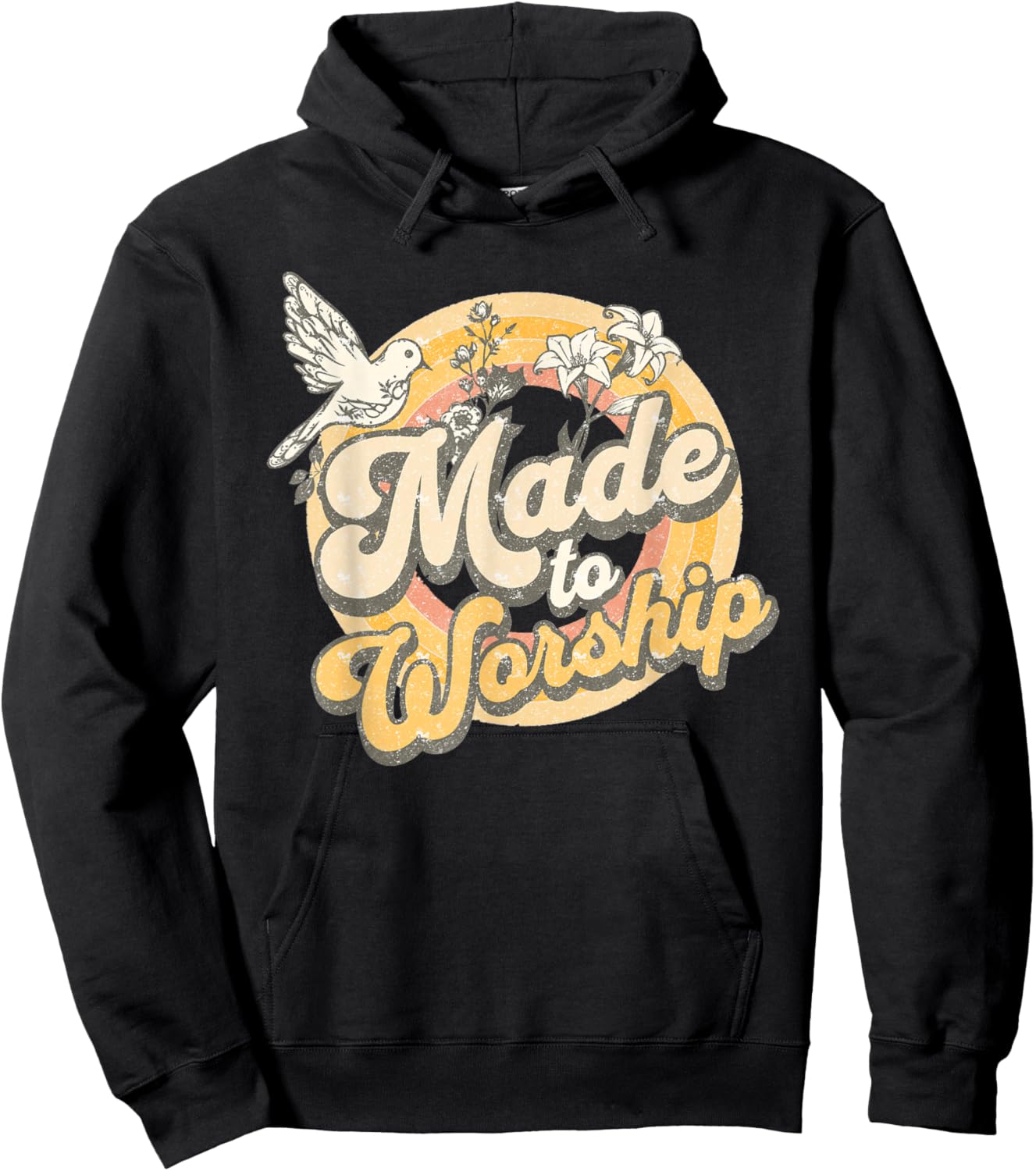 Made To Worship Shirt - Women Men Christian Religious Hoodie - Hoodie | Black