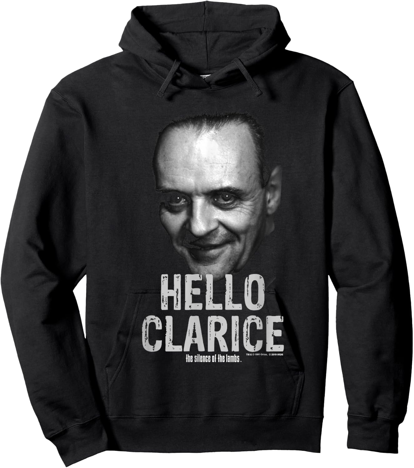 The Silence of The Lambs Hannibal Lecter Hello Clarice Hoodie - Hoodie | Black