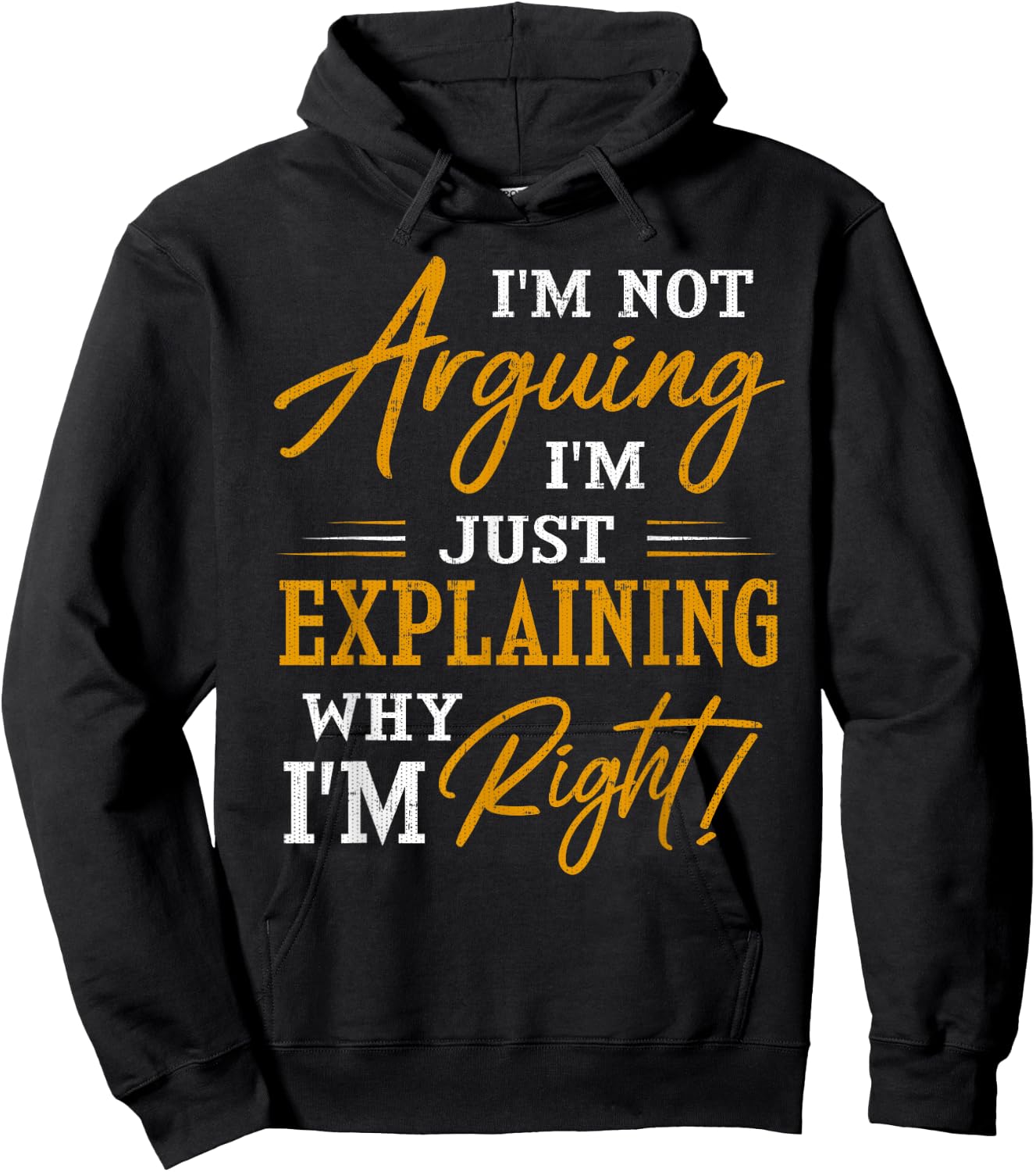 I'm not arguing, I'm just explaining why I'm RIGHT! Hoodie - Hoodie | Black