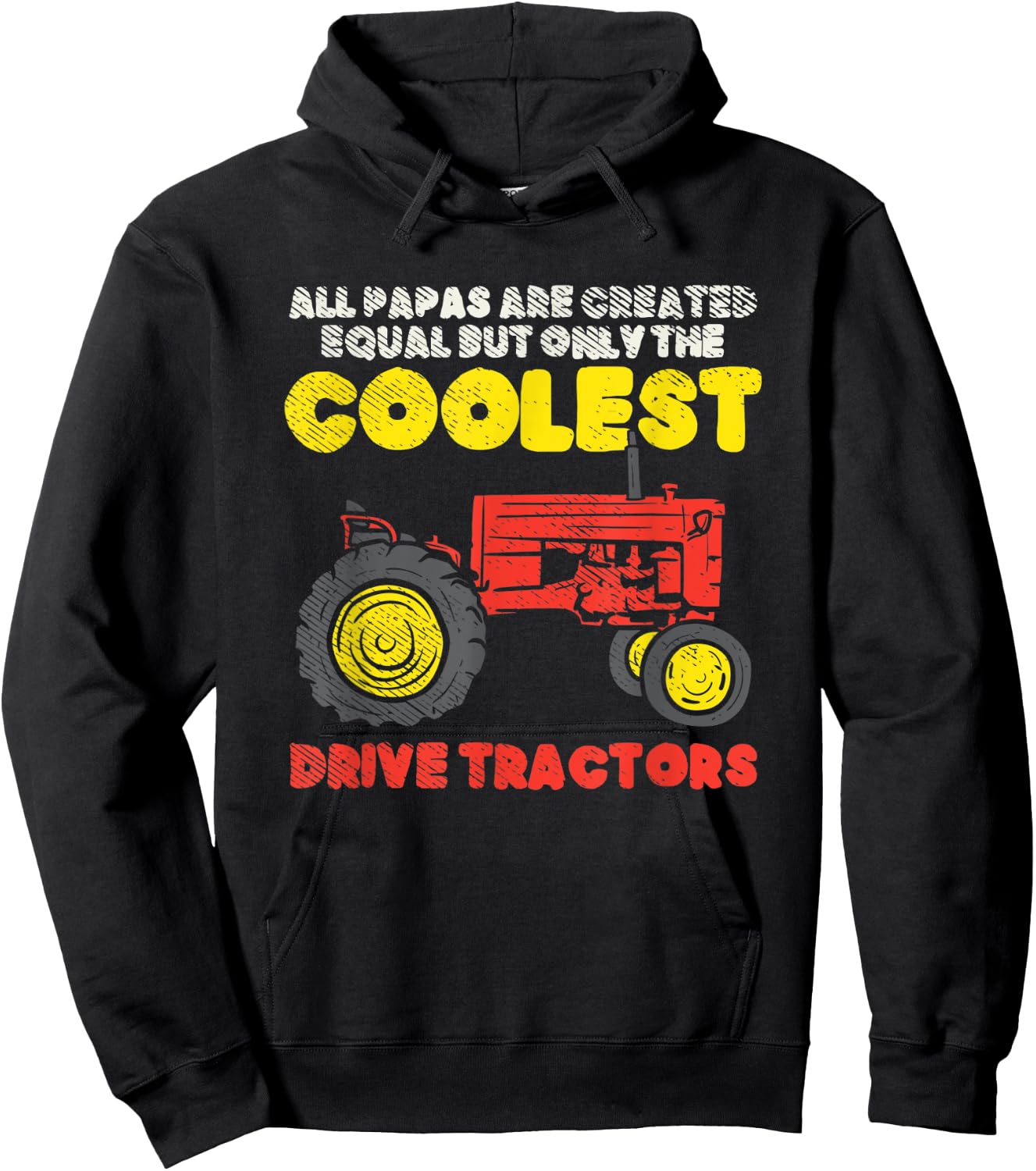 Farming Gifts For Dad, Farmer Gifts For Dad, Farm Dad Hoodie - Hoodie | Black