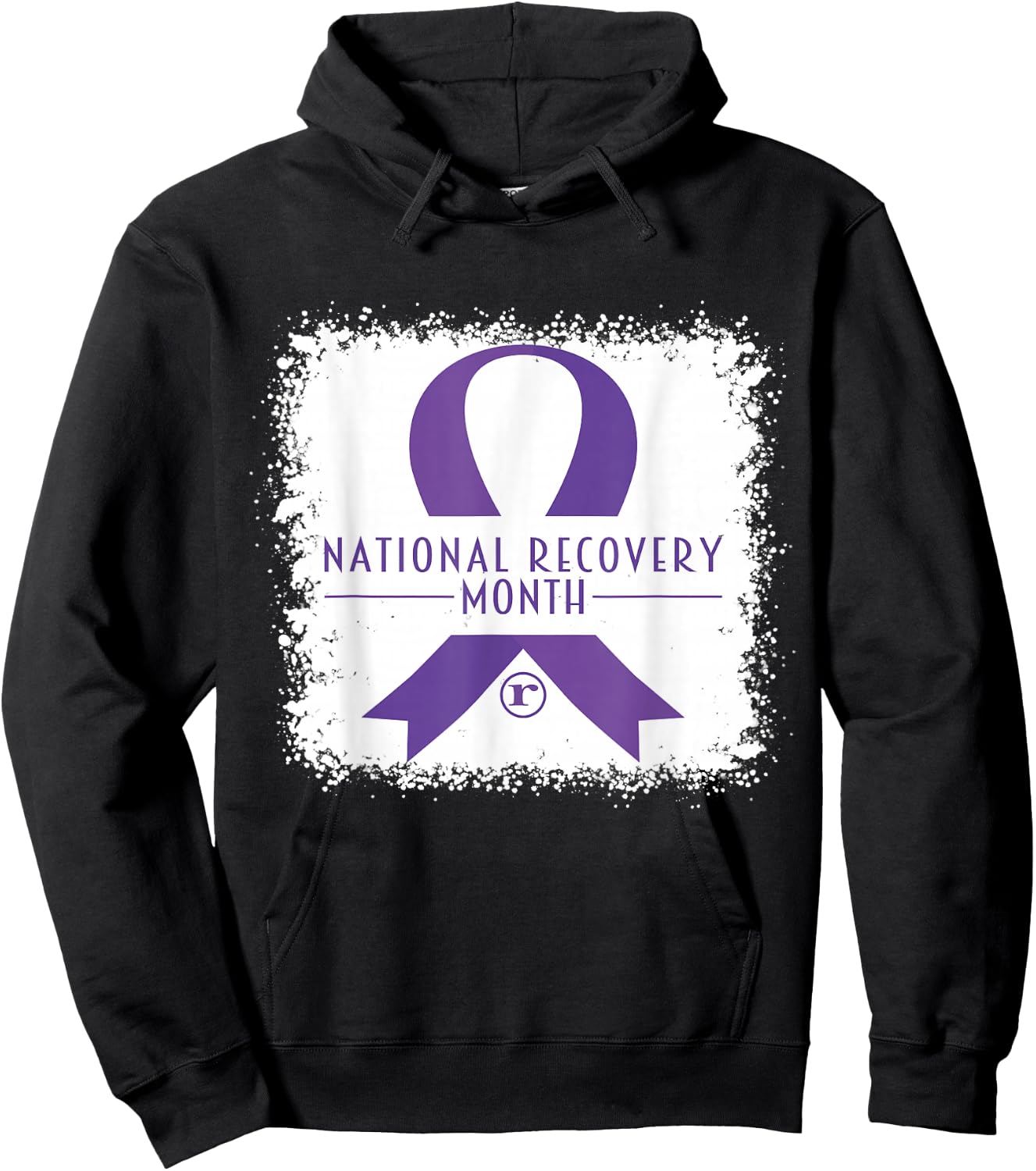National Recovery Month Warrior Addiction Recovery Awareness Hoodie - Hoodie | Black