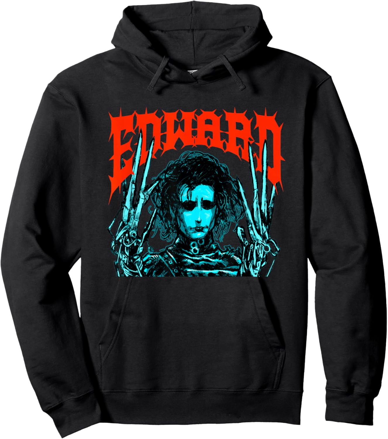 Edward Scissorhands Vintage Gothic Edward Hoodie - Hoodie | Black