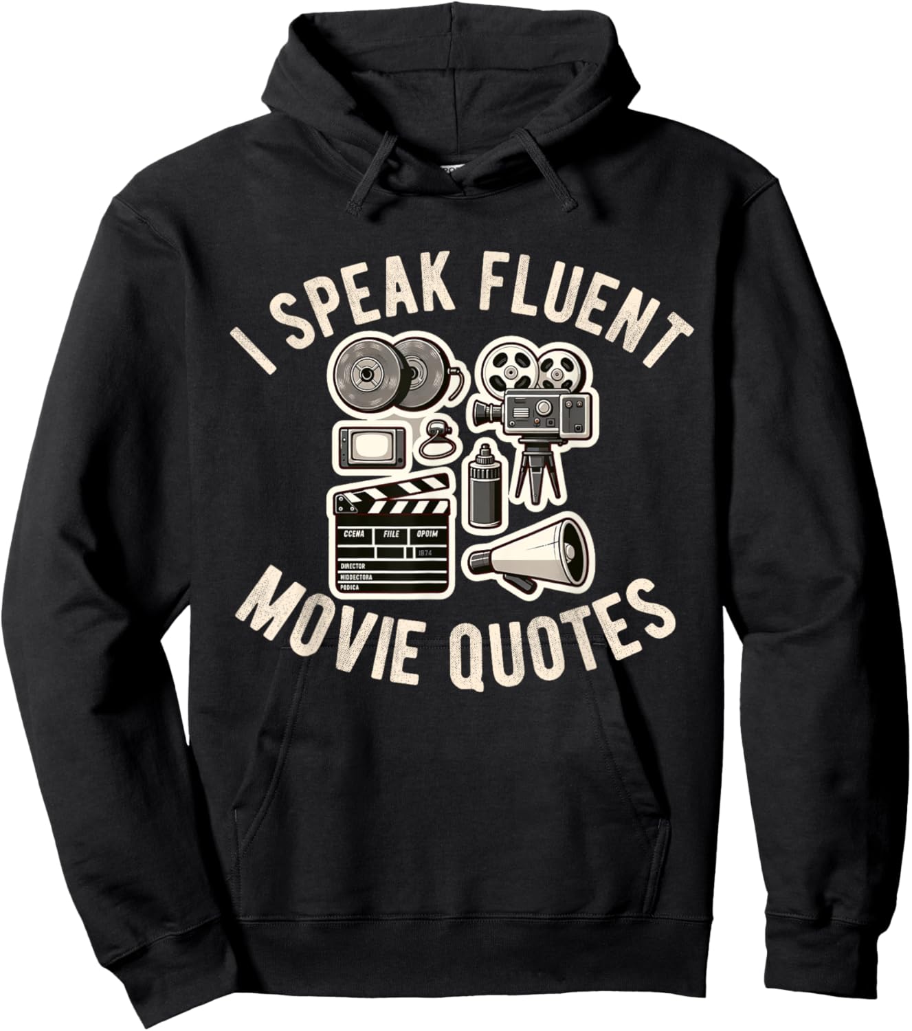 Movie Critic Cinema Film Fan Lover Funny Reviewer Director Hoodie - Hoodie | Black