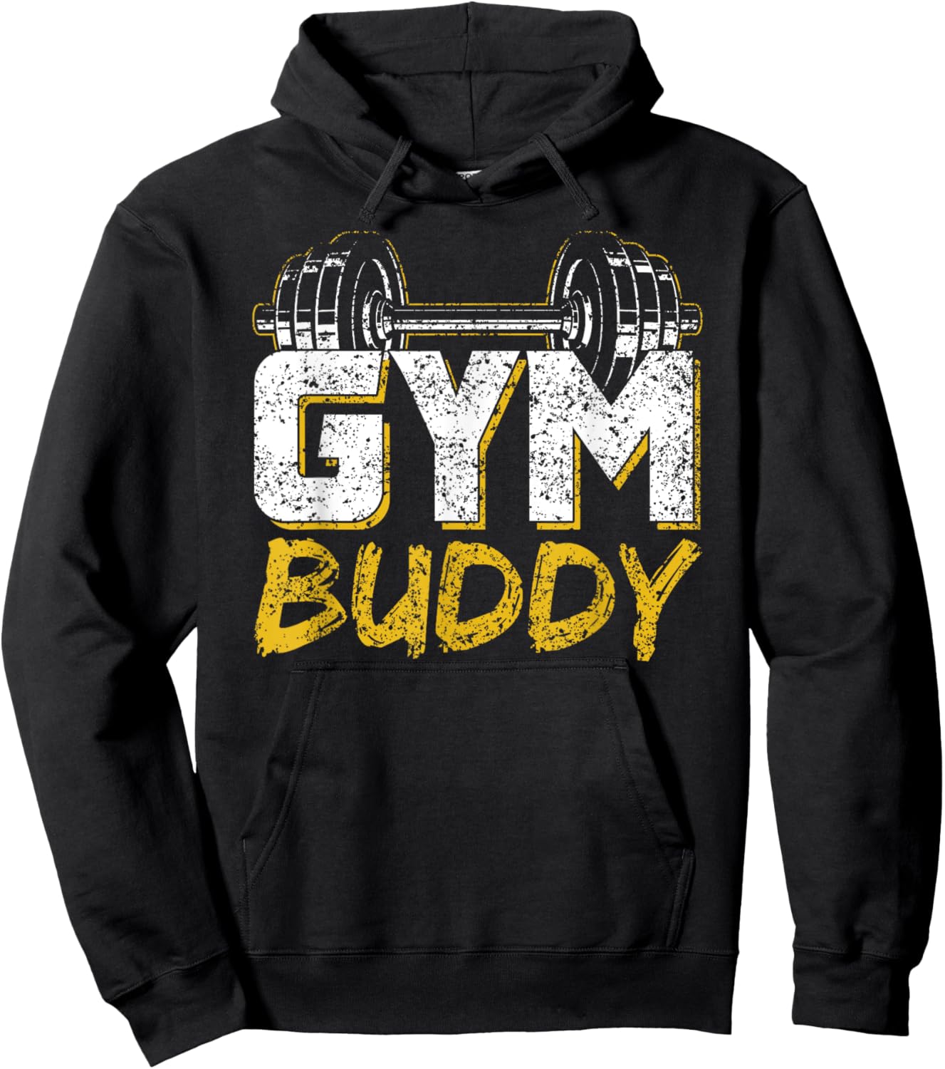 Gym Buddy Workout Fitness Train Training Hoodie - Hoodie | Black