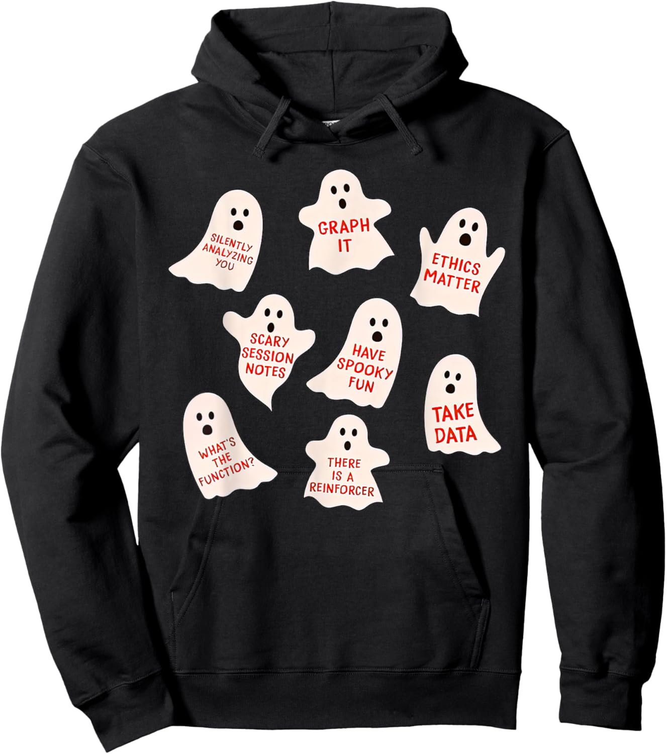 ABA Halloween Behavior Fall Applied Behavior Analysis Hoodie - Hoodie | Black