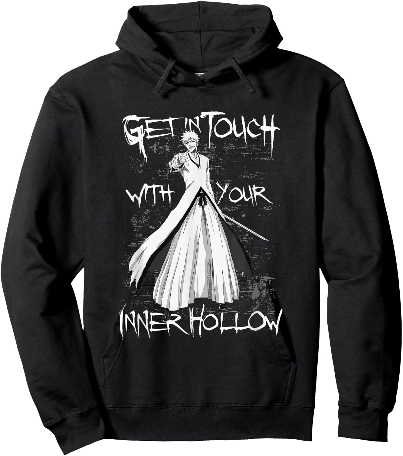 Bleach Get in Touch with Your Inner Hollow Anime Hoodie - Hoodie | Black