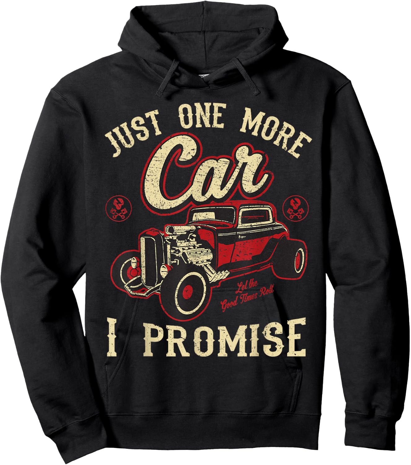 Classic car Shirt Vintage hot Rod Gift Hoodie - Hoodie | Black