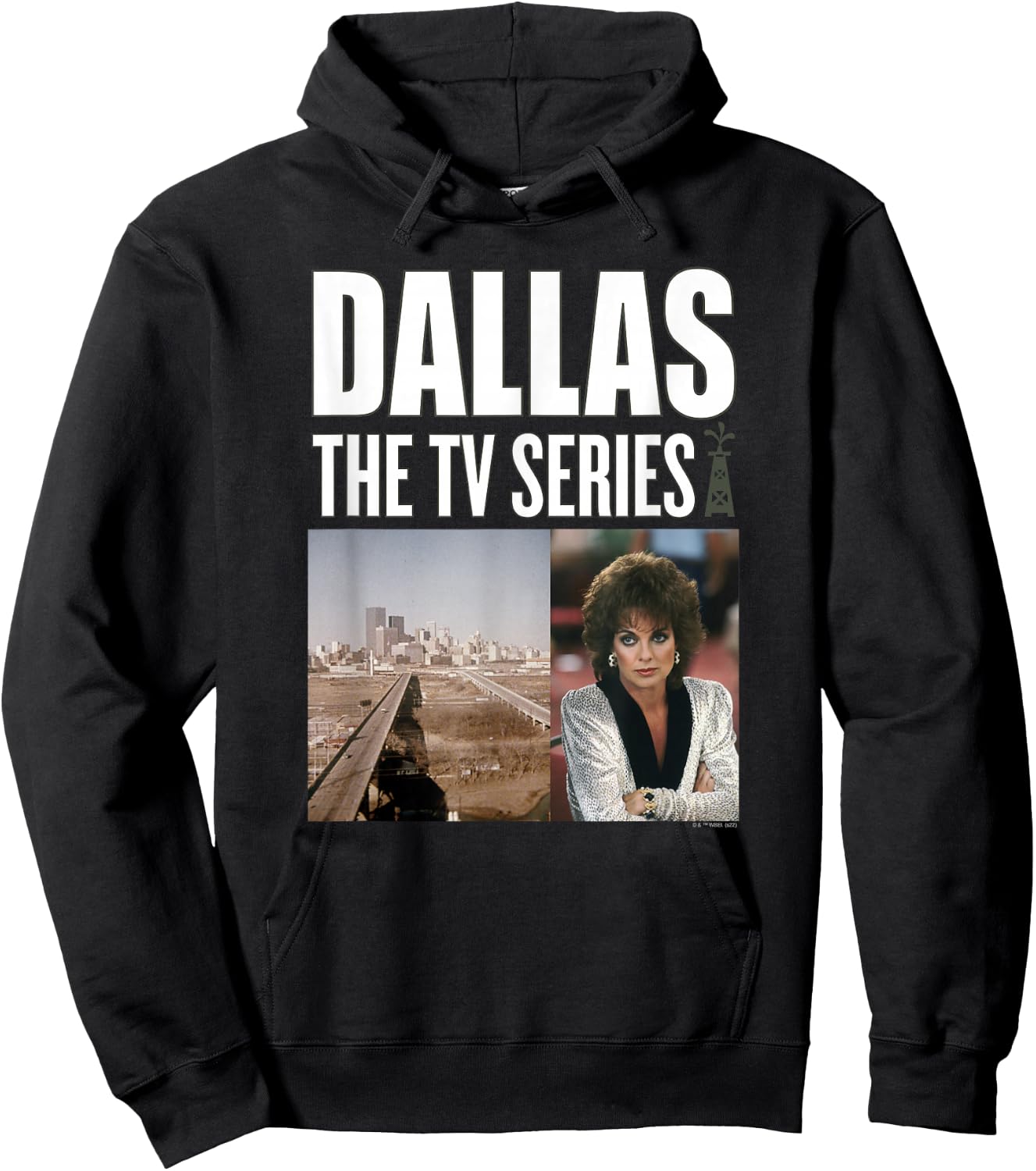 Dallas The TV Series Sue Ellen Ewing Color Photo Hoodie - Hoodie | Black