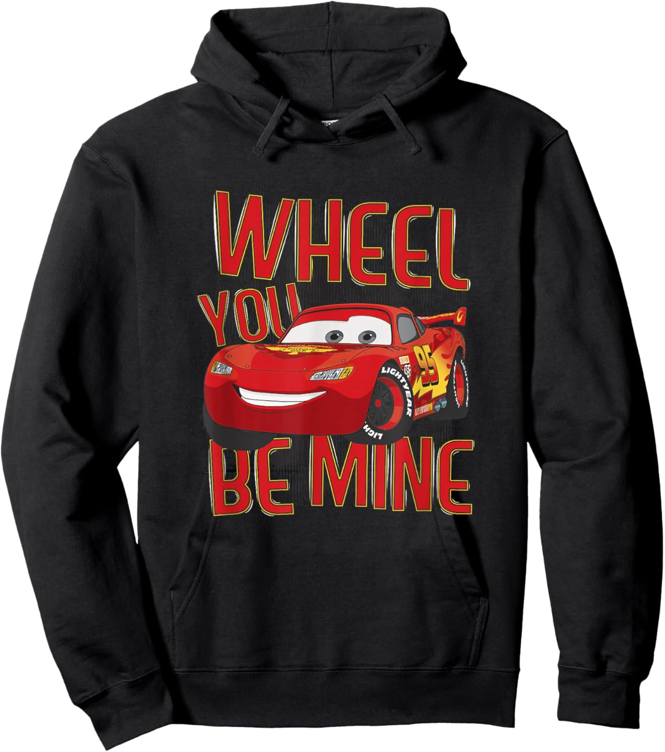 Disney Pixar Cars 2 Valentine's Day Wheel You Be Mine Hoodie - Hoodie | Black