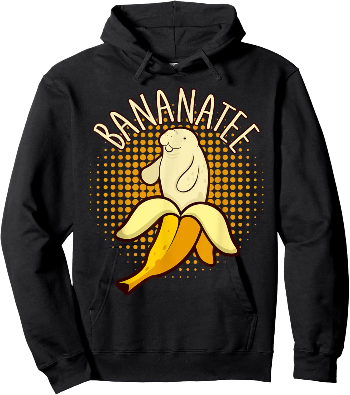 Manatee Banana I Bananatee Hoodie - Hoodie | Black