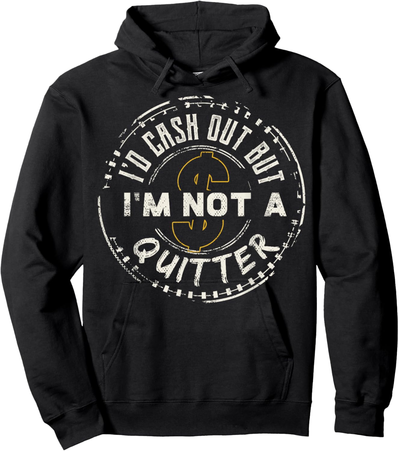 I'm Not A Quitter Funny Gift design For Gambling Casino Hoodie - Hoodie | Black