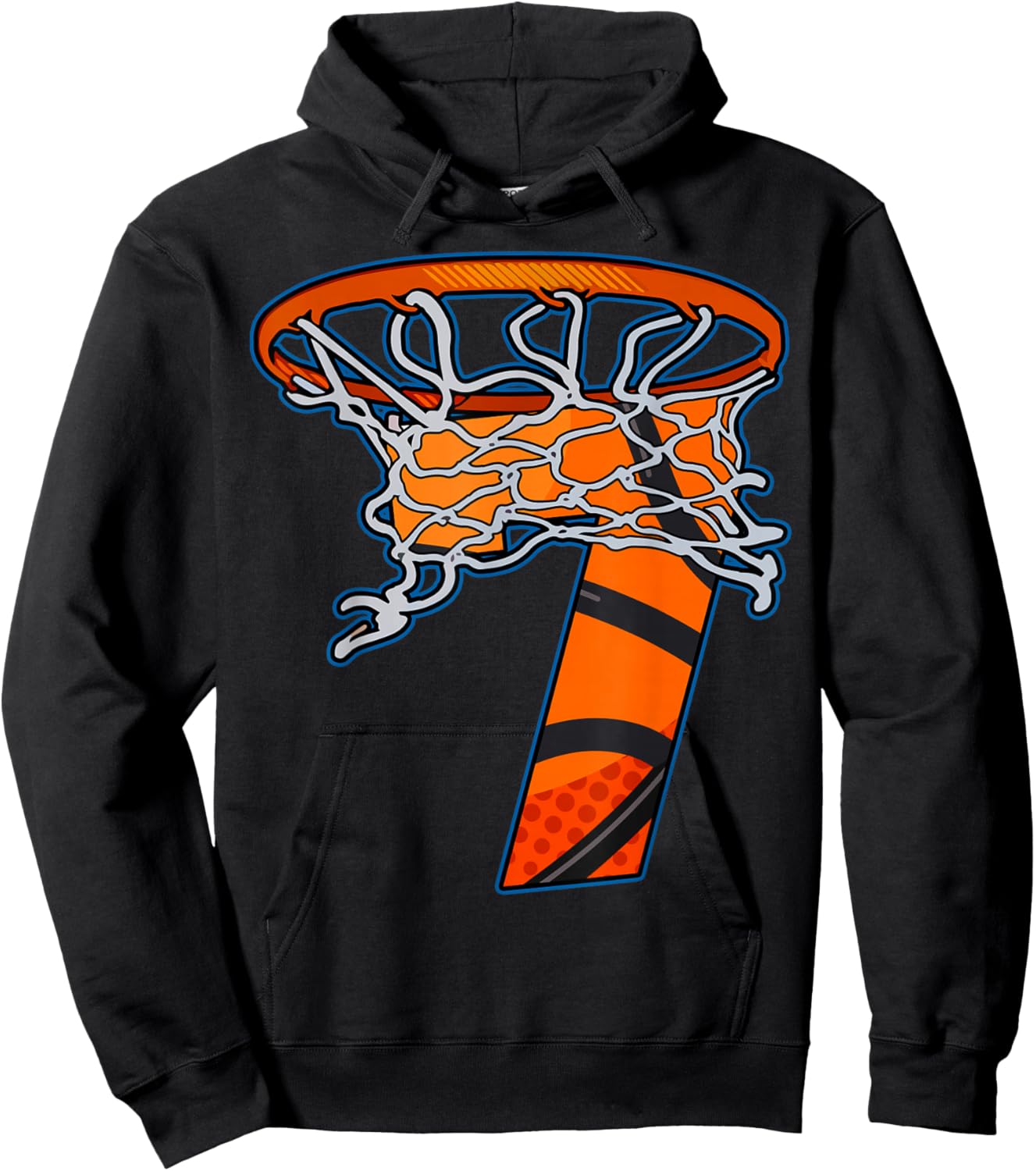 Funny Basketball Team Sport Fan 7 Years Old 7th Birthday Hoodie - Hoodie | Black