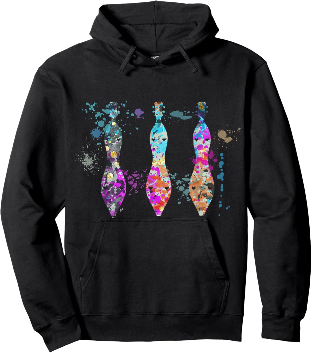 Dulcimer Instrument Silhouette Dulcimers Hoodie - Hoodie | Black