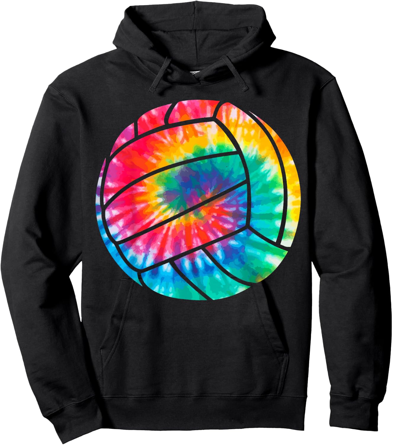 Volleyball Tie Dye Beach Volleyball Player Gift Hoodie - Hoodie | Black