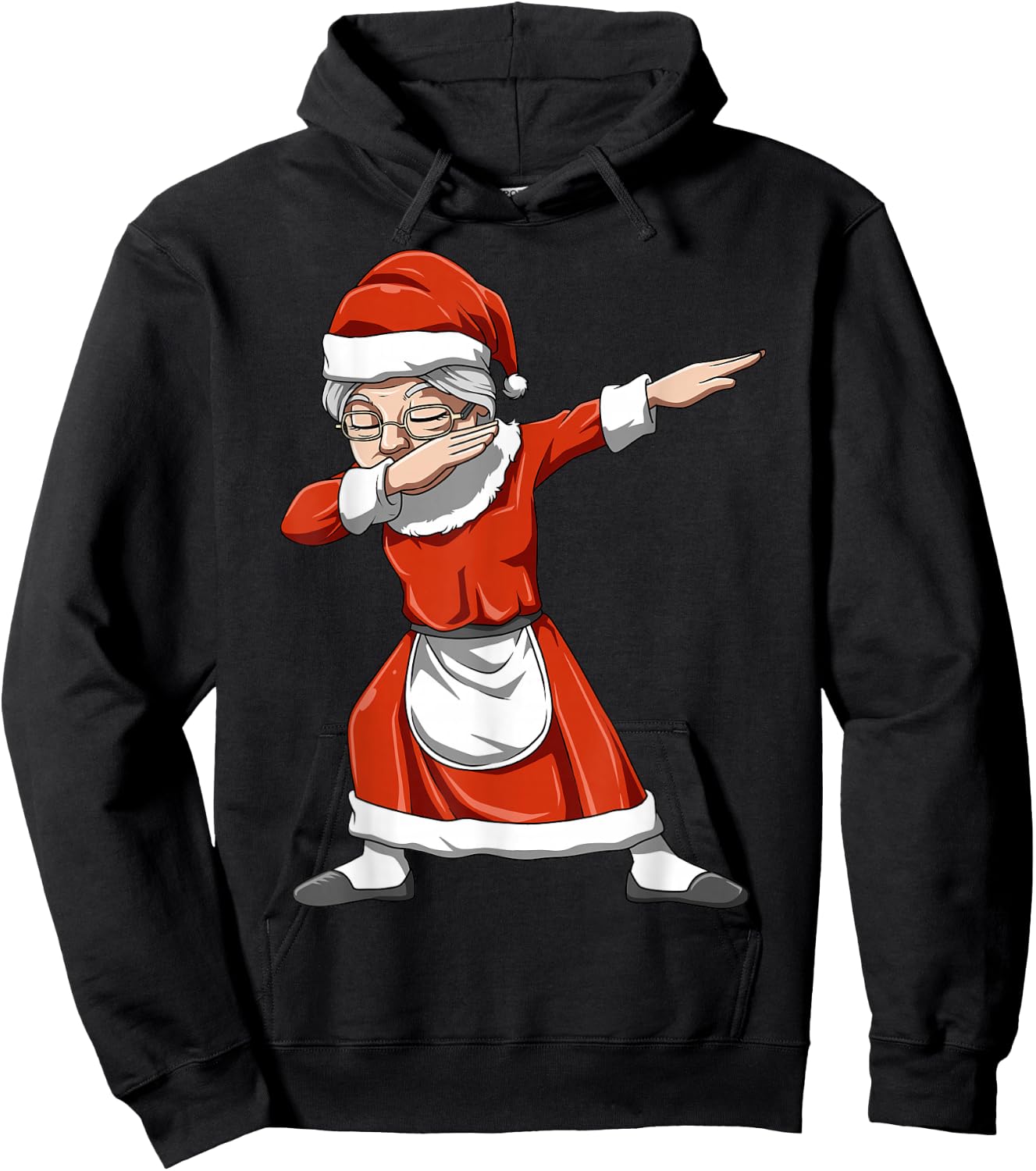 Dabbing Mrs Santa Claus Christmas Themed Gift Dabbing Lovers Hoodie - Hoodie | Black